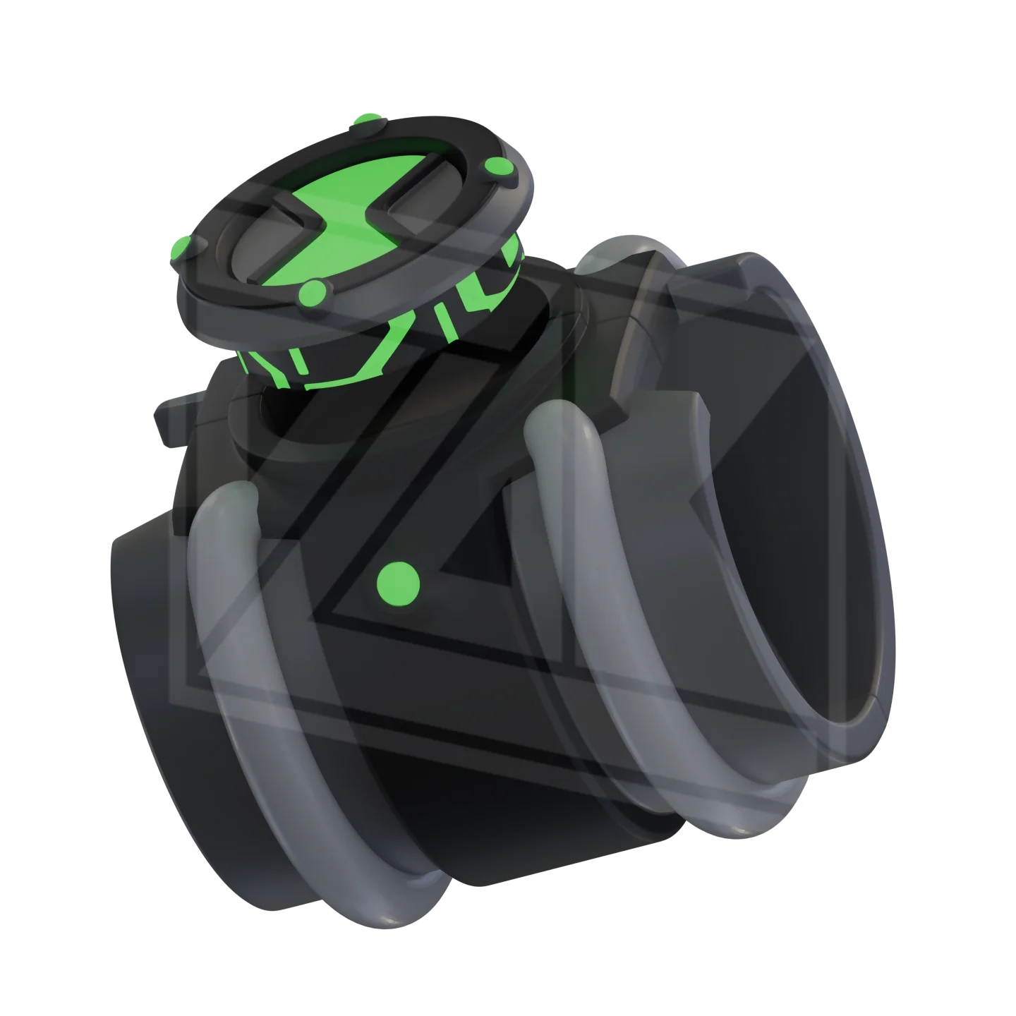 Classic Alien Watch 3D Model - Image 3