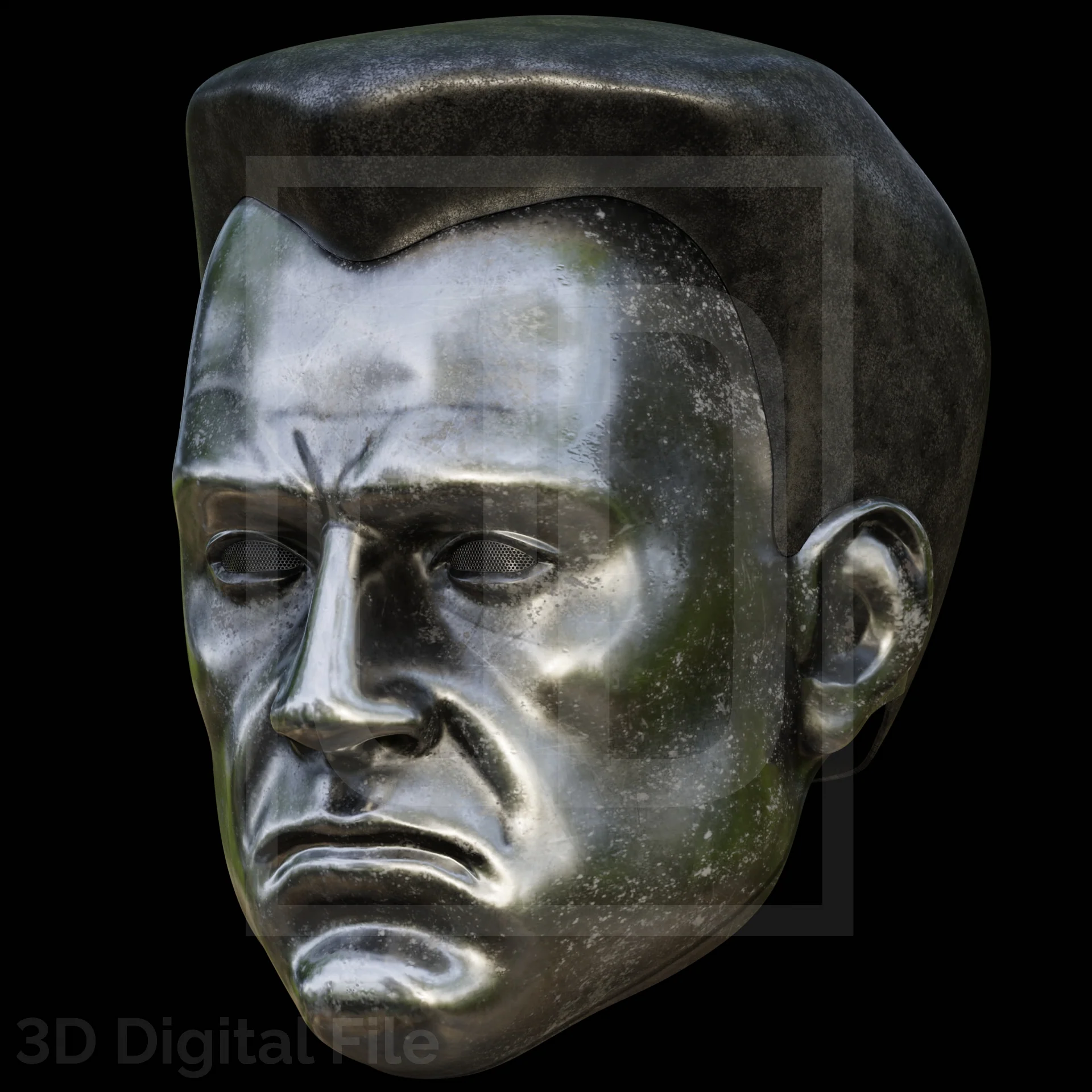 Colossal Metal Mask 3D Model - Image 4