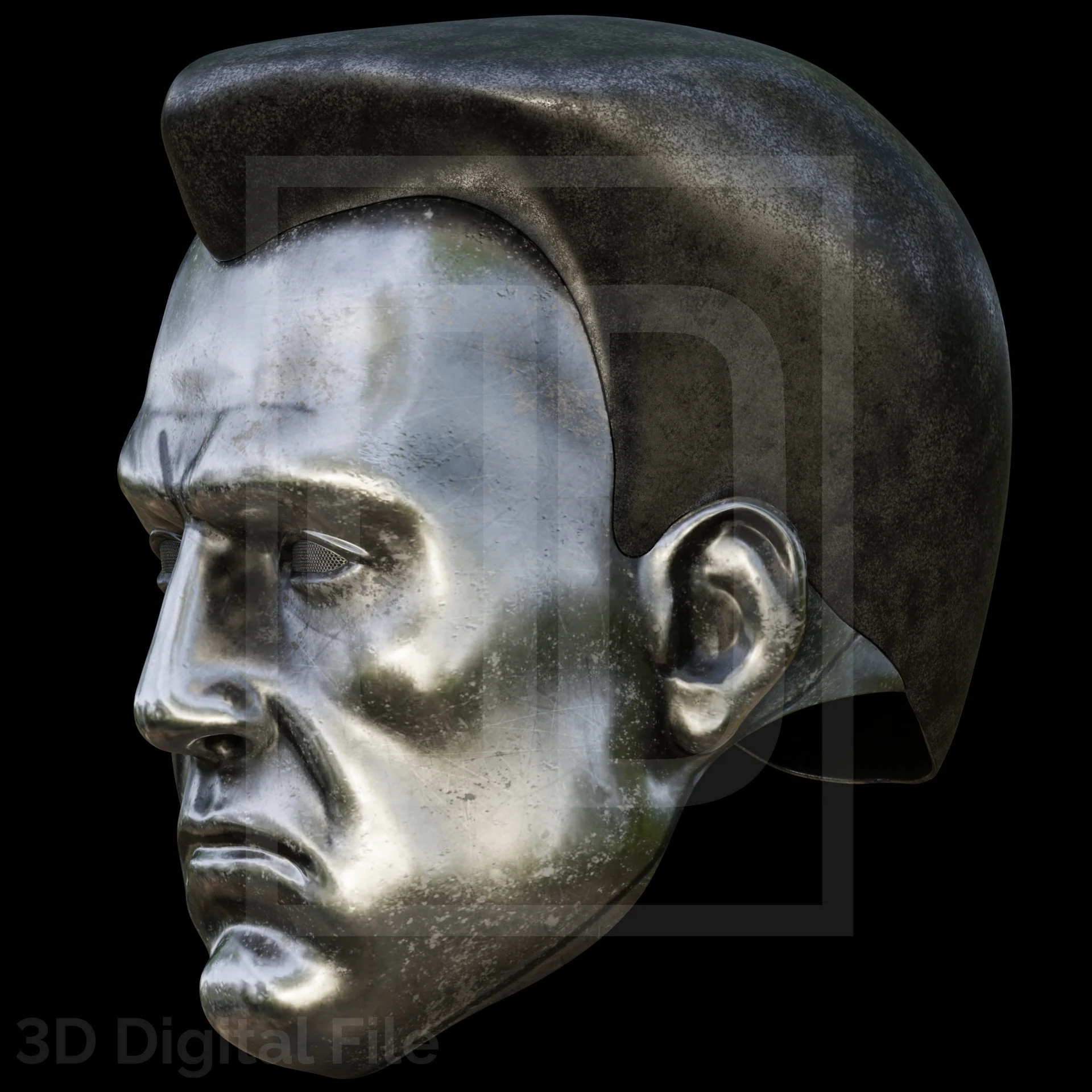 Colossal Metal Mask 3D Model - Image 5