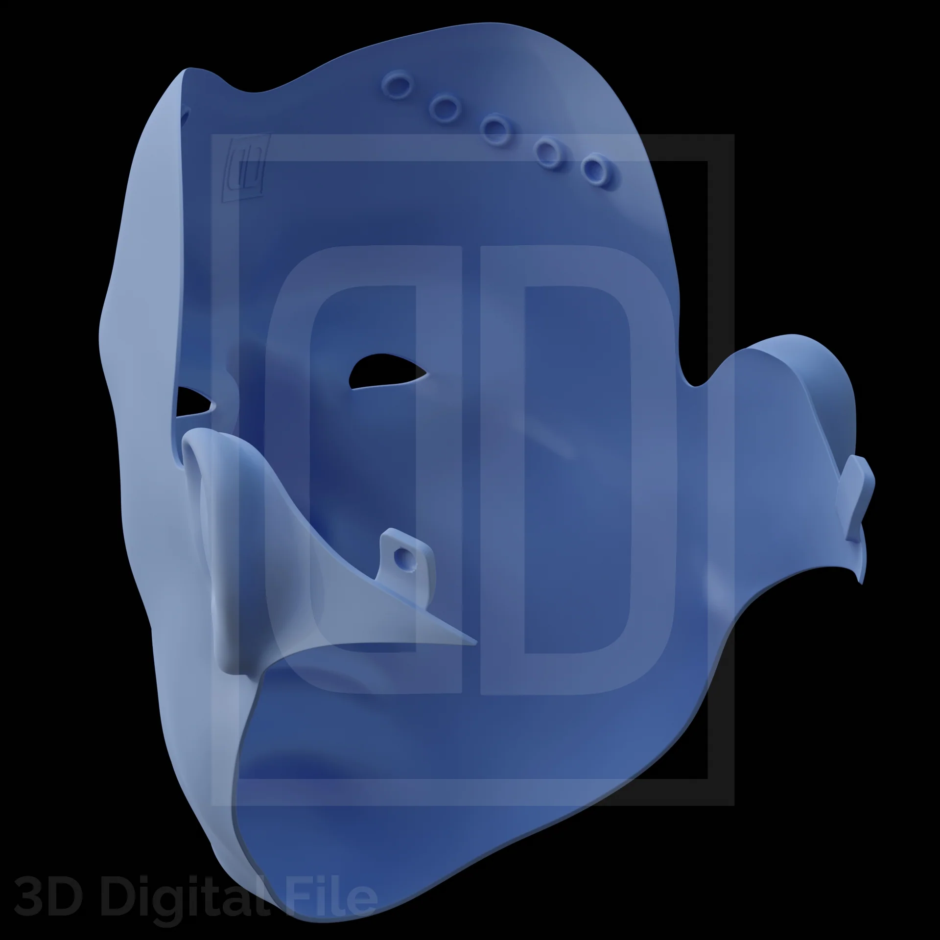 Colossal Metal Mask 3D Model - Image 8