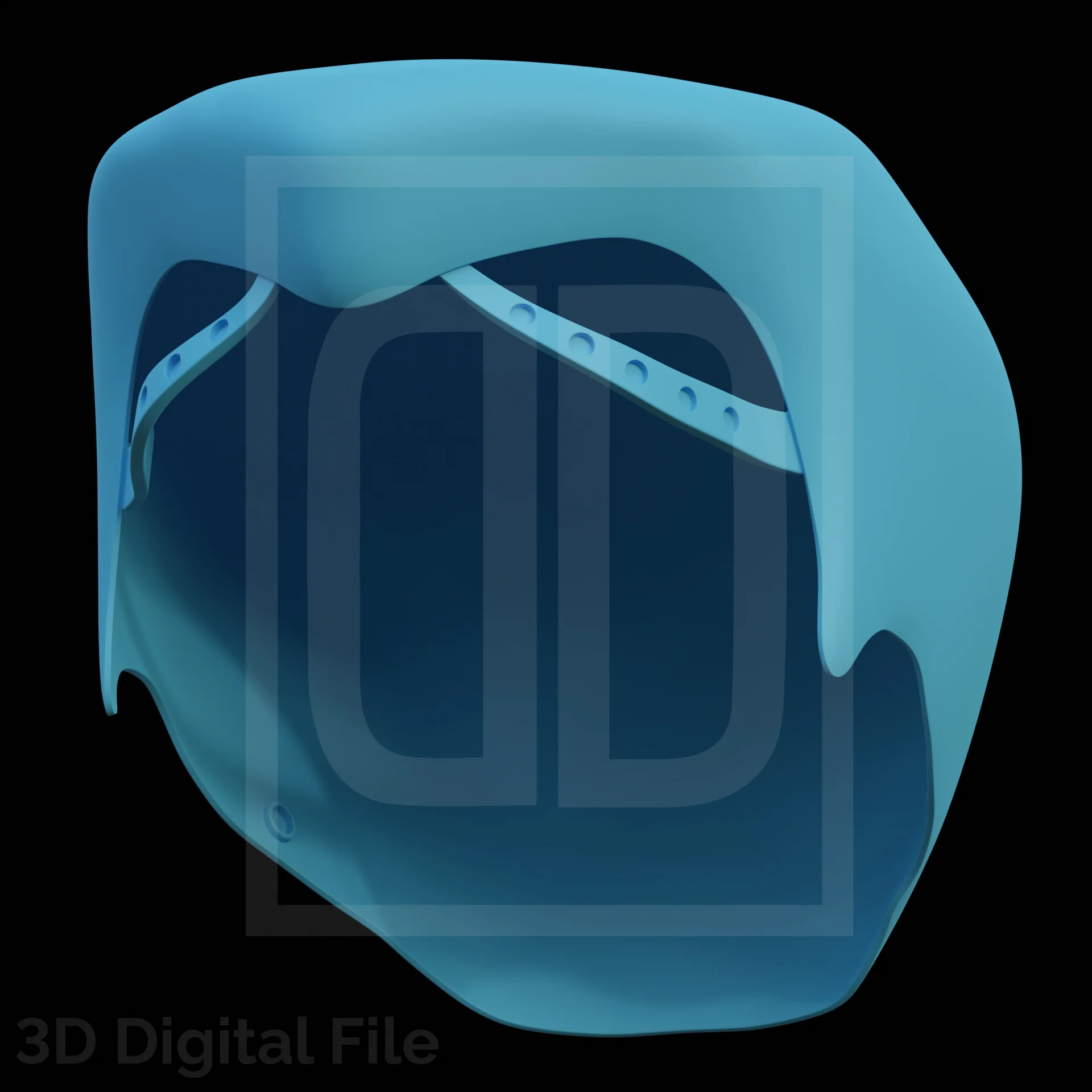 Colossal Metal Mask 3D Model - Image 9