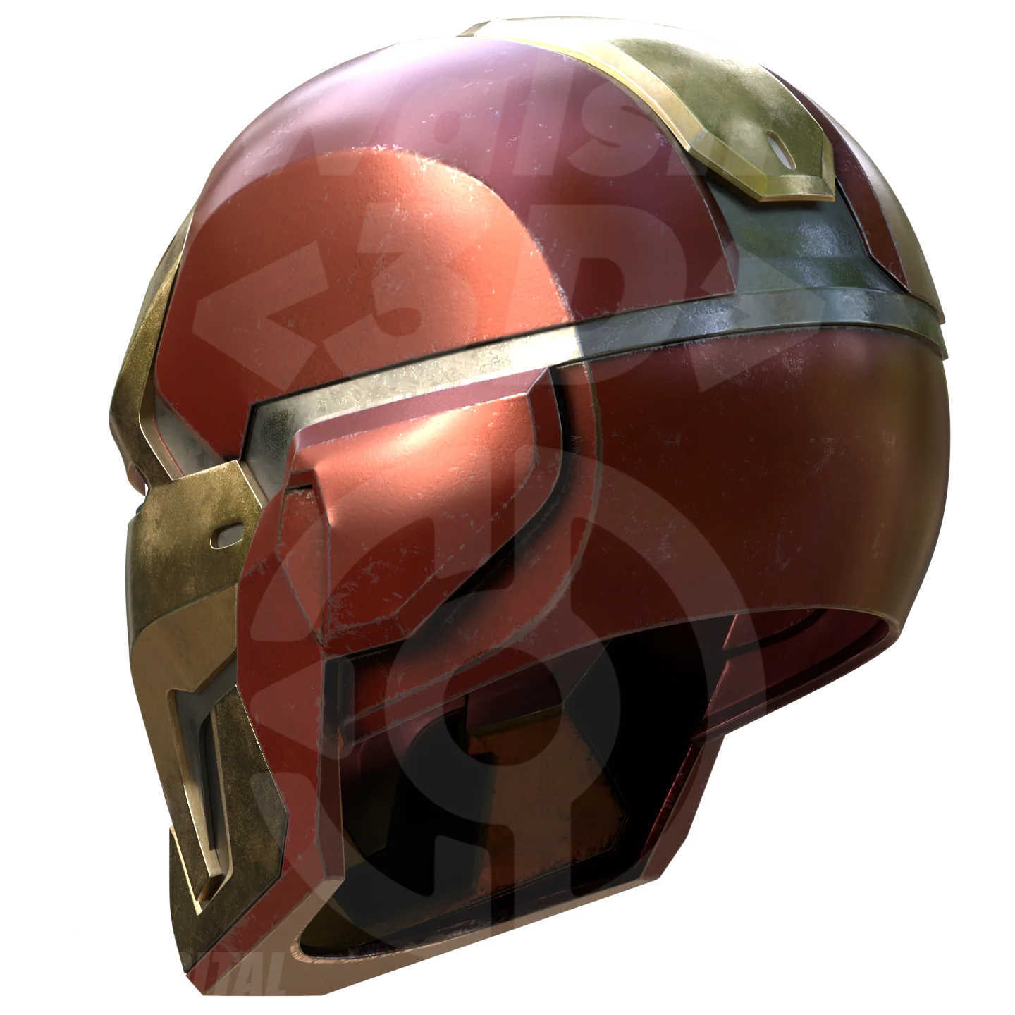 Concept Mark 42 Helmet 3D Print Model - Image 11