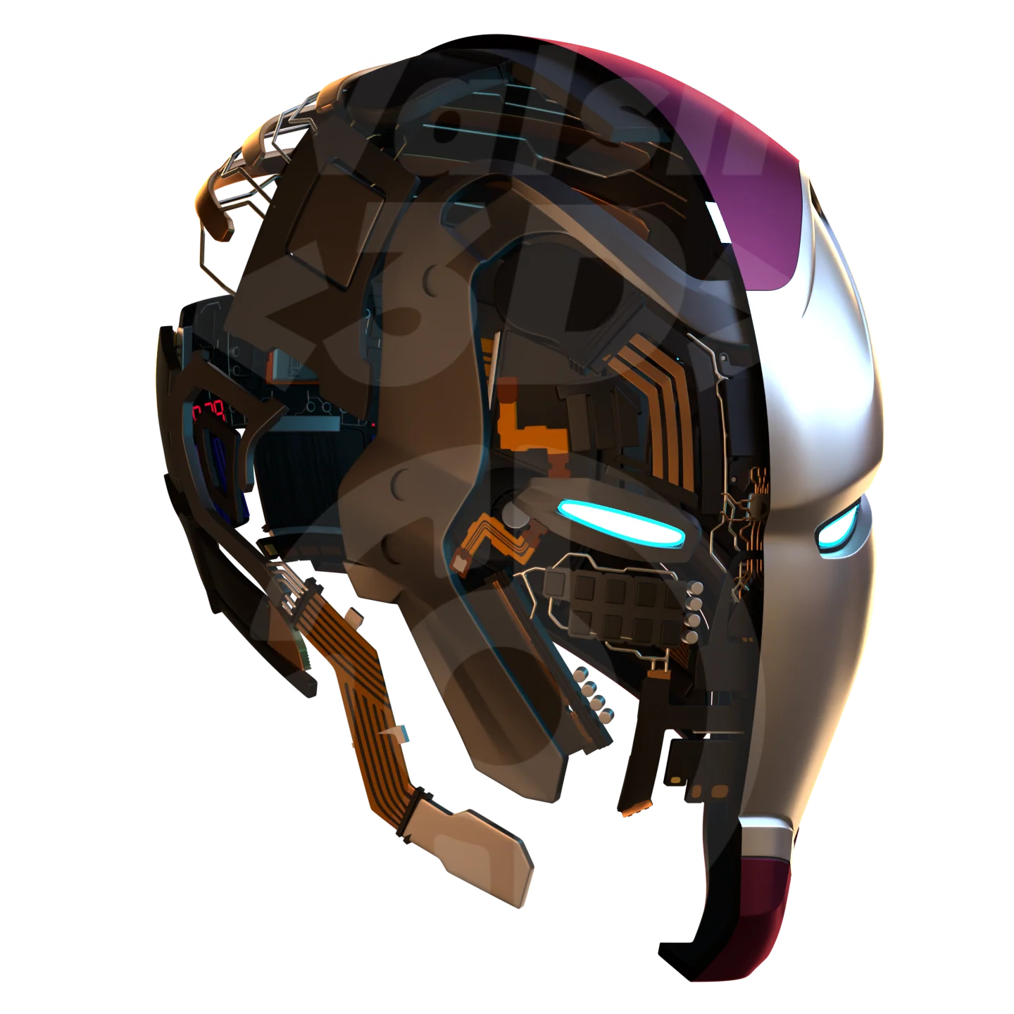 Concept Mark 50 Helmet 3D Print Model - Image 4