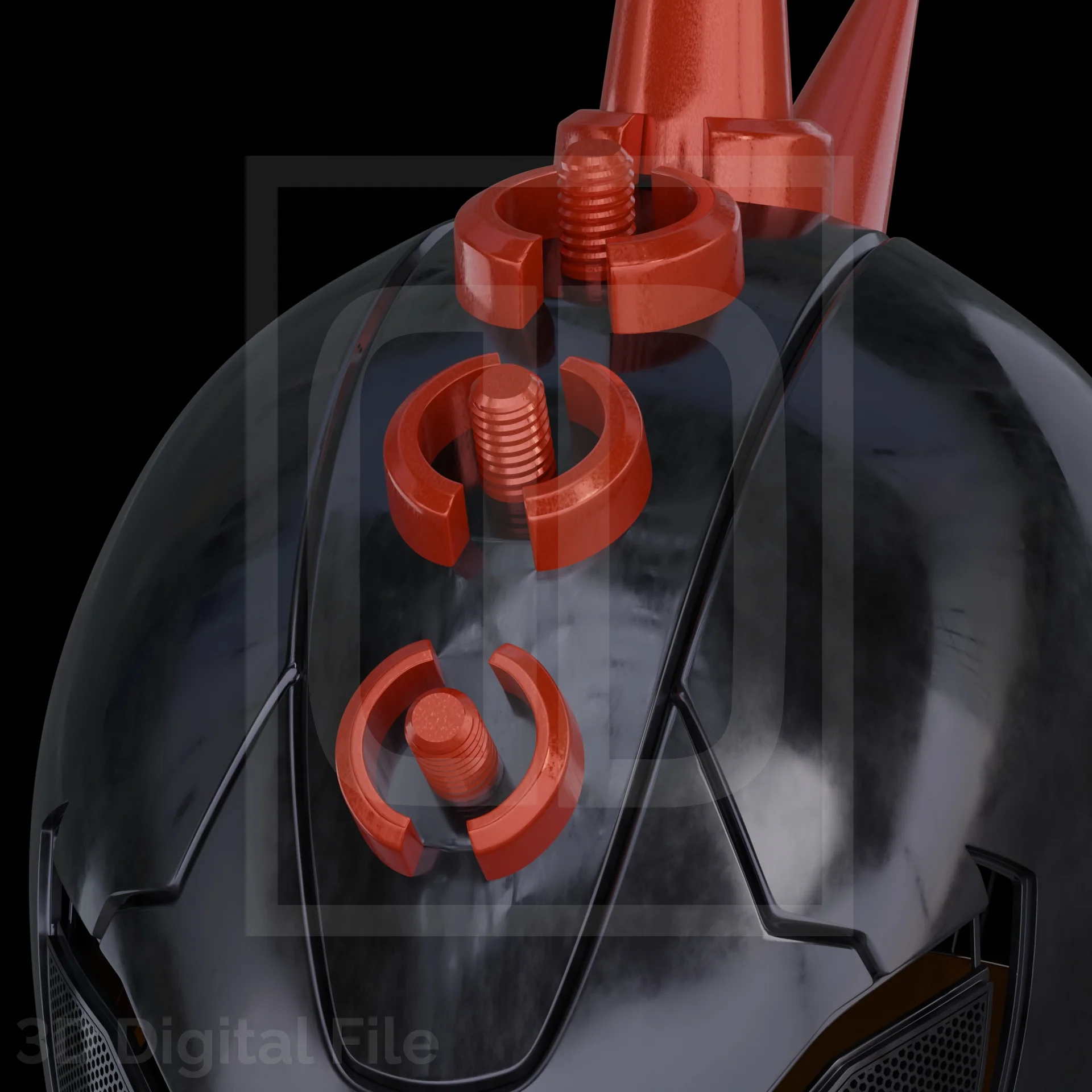 Cyber Webslinger Punk 2099 Helmet - MR Game 3D Model - Image 7