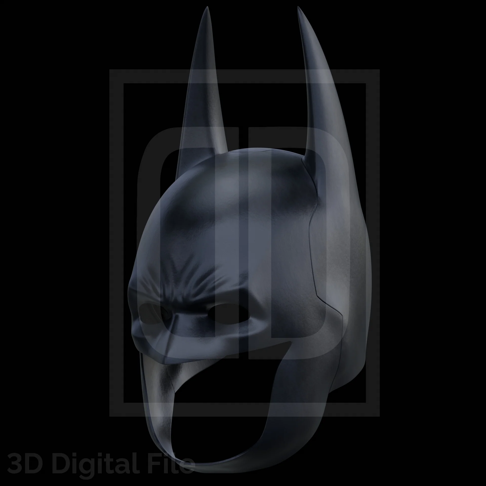 Copy of Detective 7.43 Bat Cowl - AK Game 3D Model - Image 3