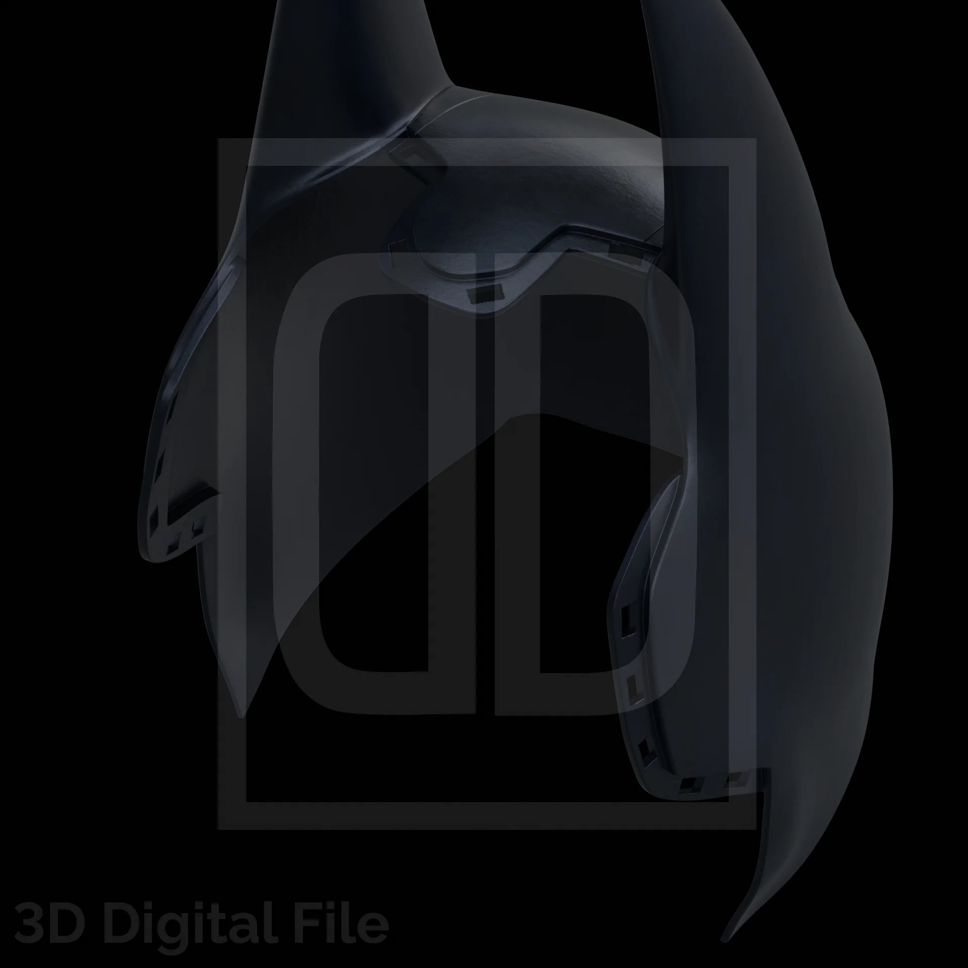Copy of Detective 7.43 Bat Cowl - AK Game 3D Model - Image 5