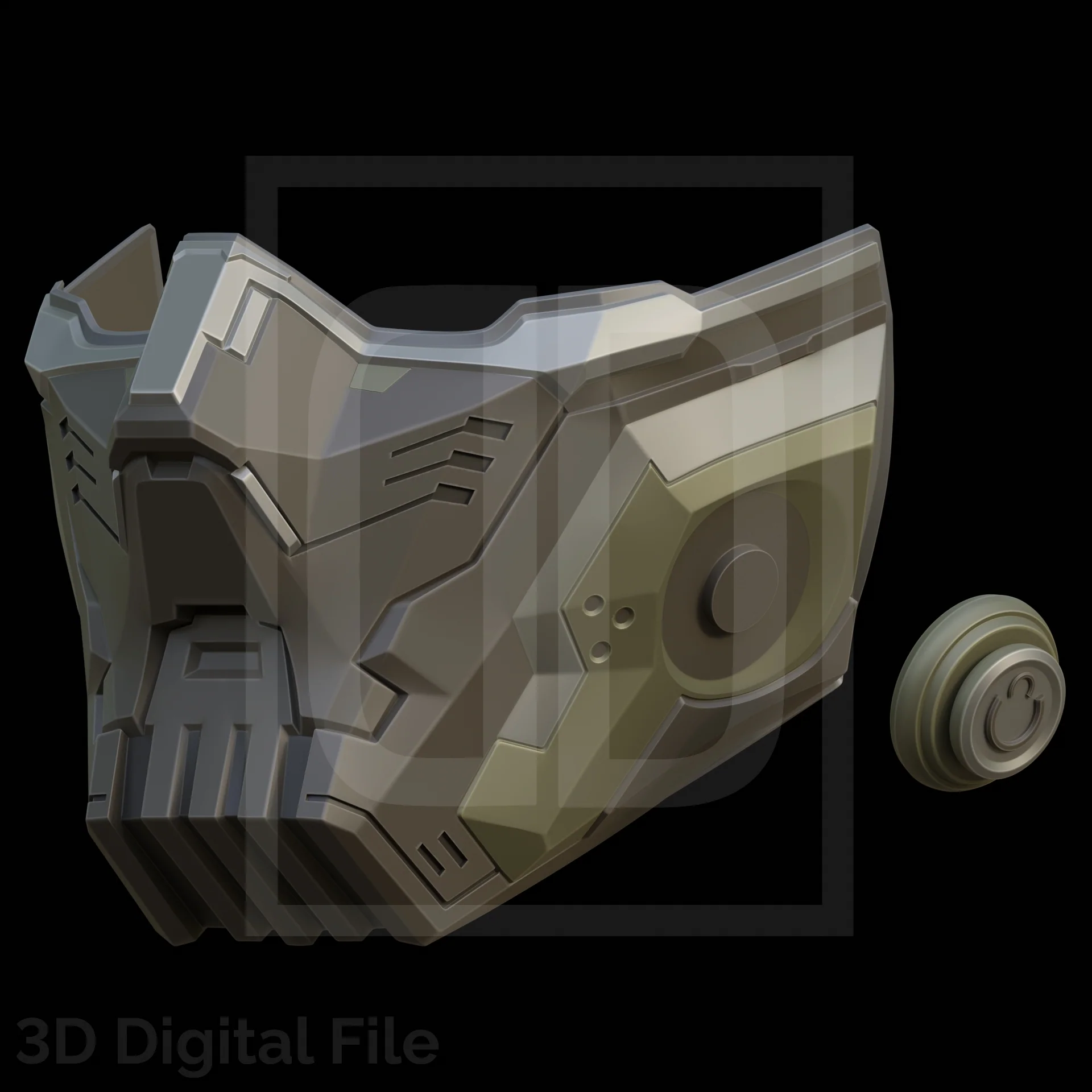 Metal Arm Soldier Mask - MR Game 3D Model - Image 2