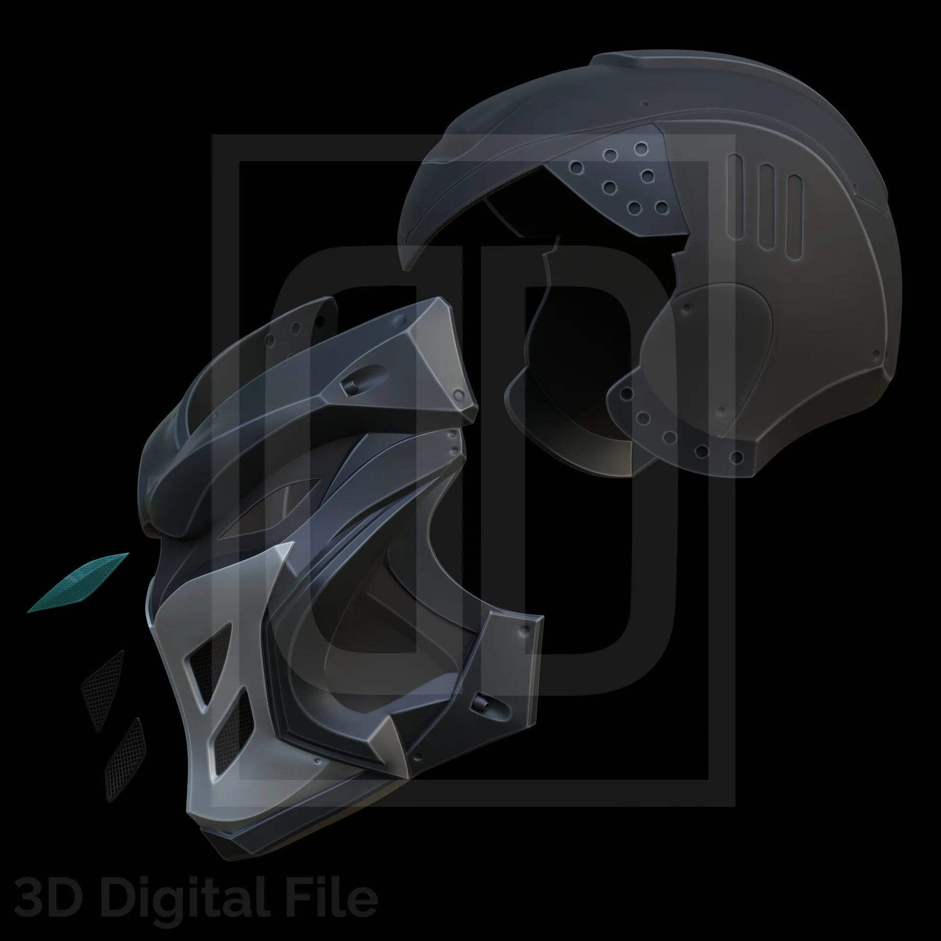 Moon Warrior Mask - MR Game 3d model - Image 2
