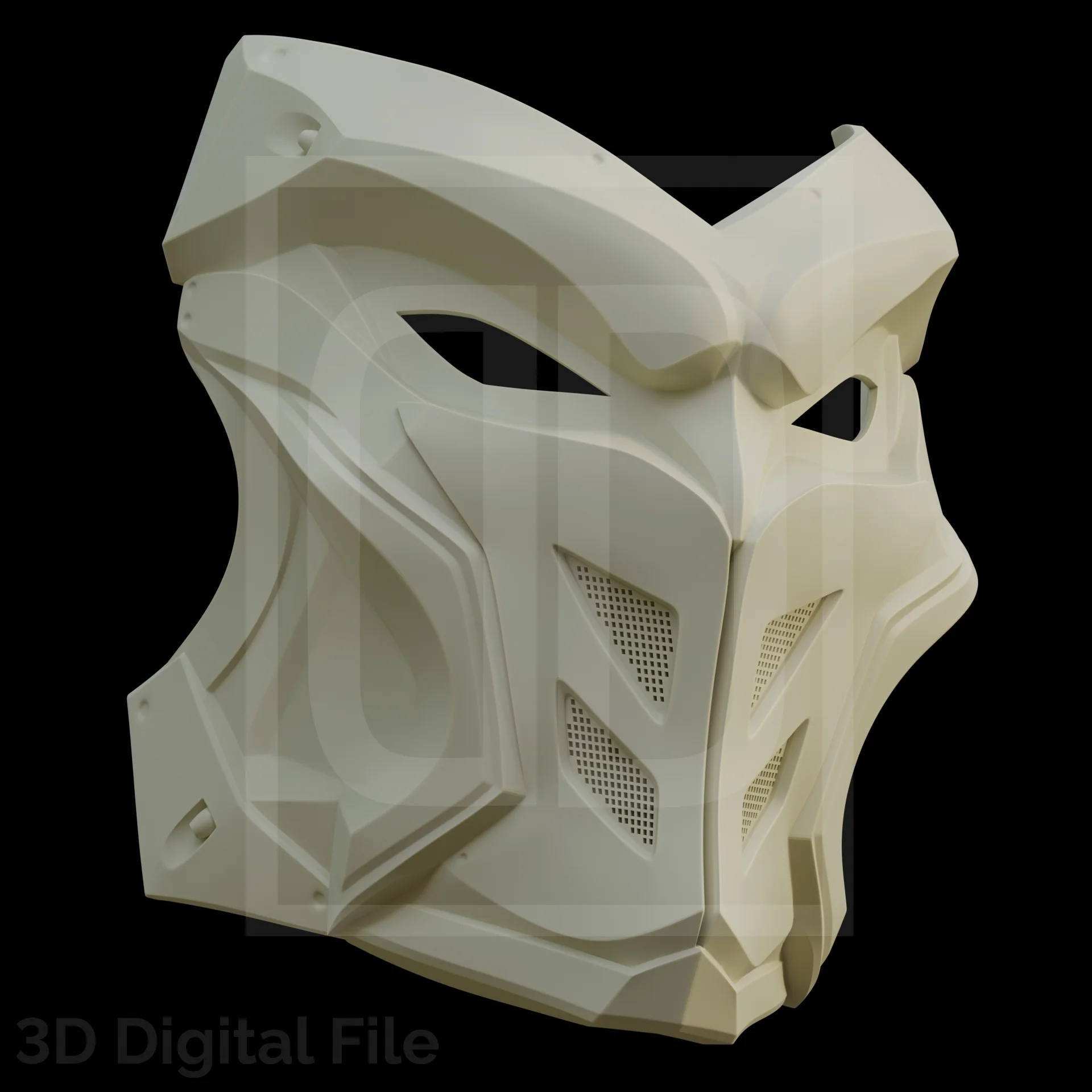 Moon Warrior Mask - MR Game 3d model - Image 8