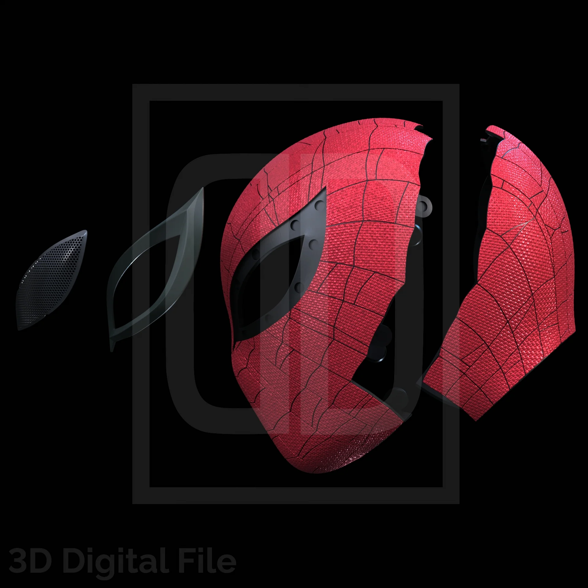 Superior Webslinger Textured Mask - SM2 PS5 3D Model - Image 2