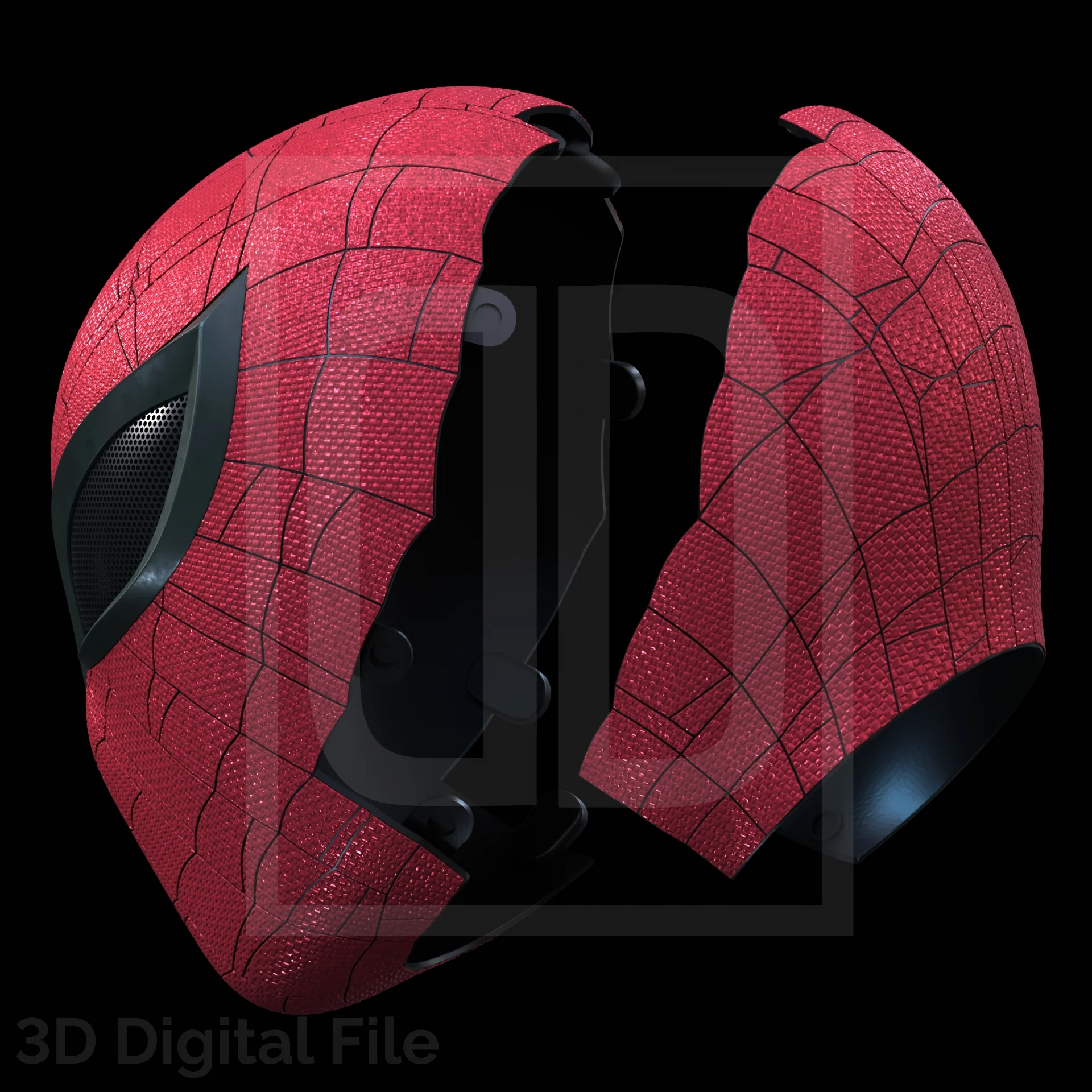 Superior Webslinger Textured Mask - SM2 PS5 3D Model - Image 7