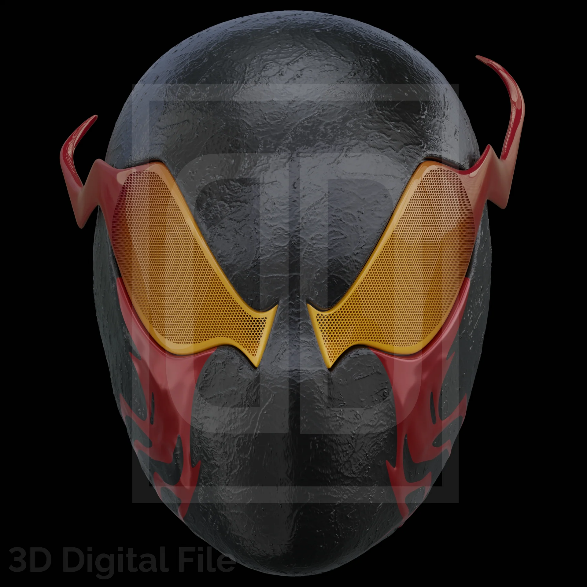 Webslinger Masacre Black Mask - SM2 PS5 3D Model - Image 3