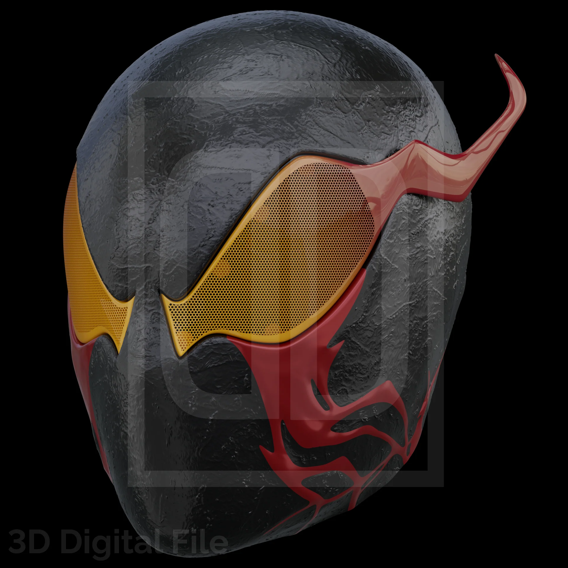 Webslinger Masacre Black Mask - SM2 PS5 3D Model - Image 4