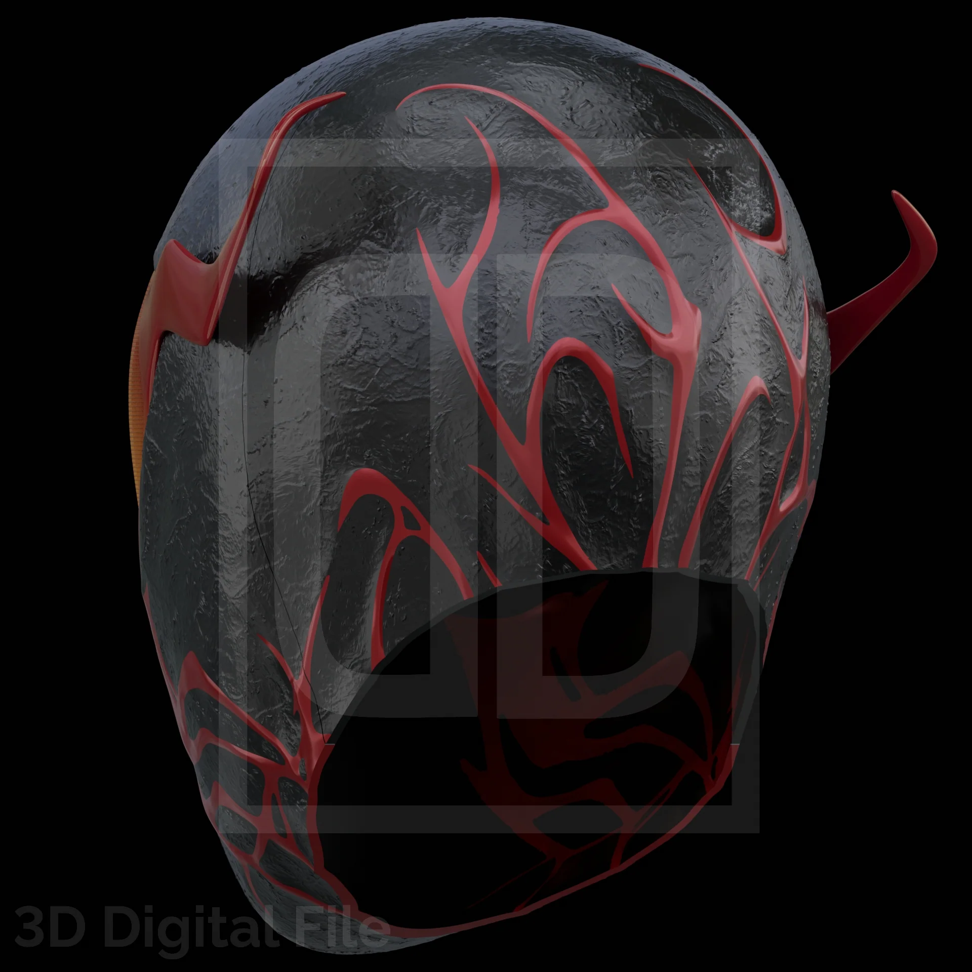 Webslinger Masacre Black Mask - SM2 PS5 3D Model - Image 6
