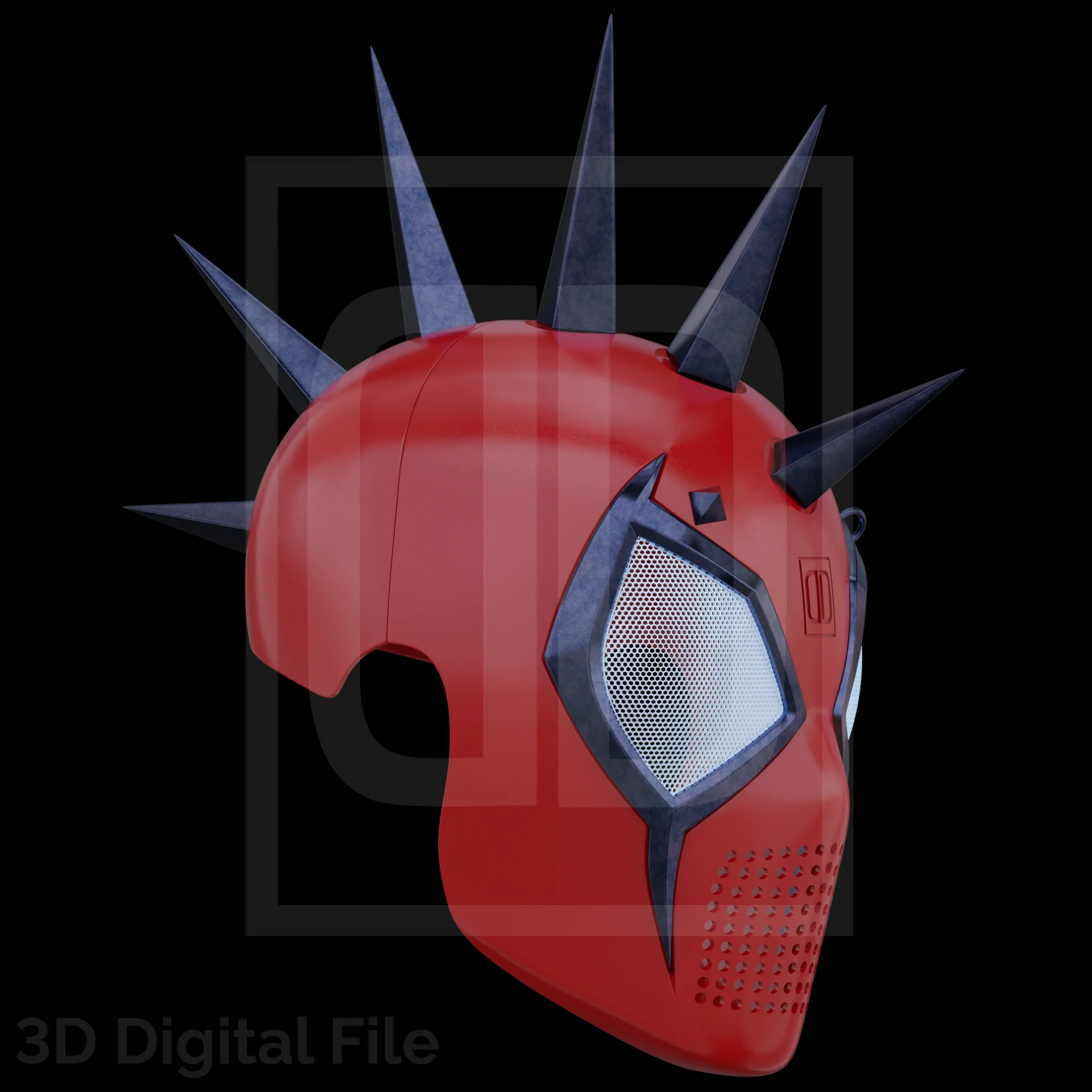 Webslinger Punk Champion Faceshell - 3D Model - Image 7