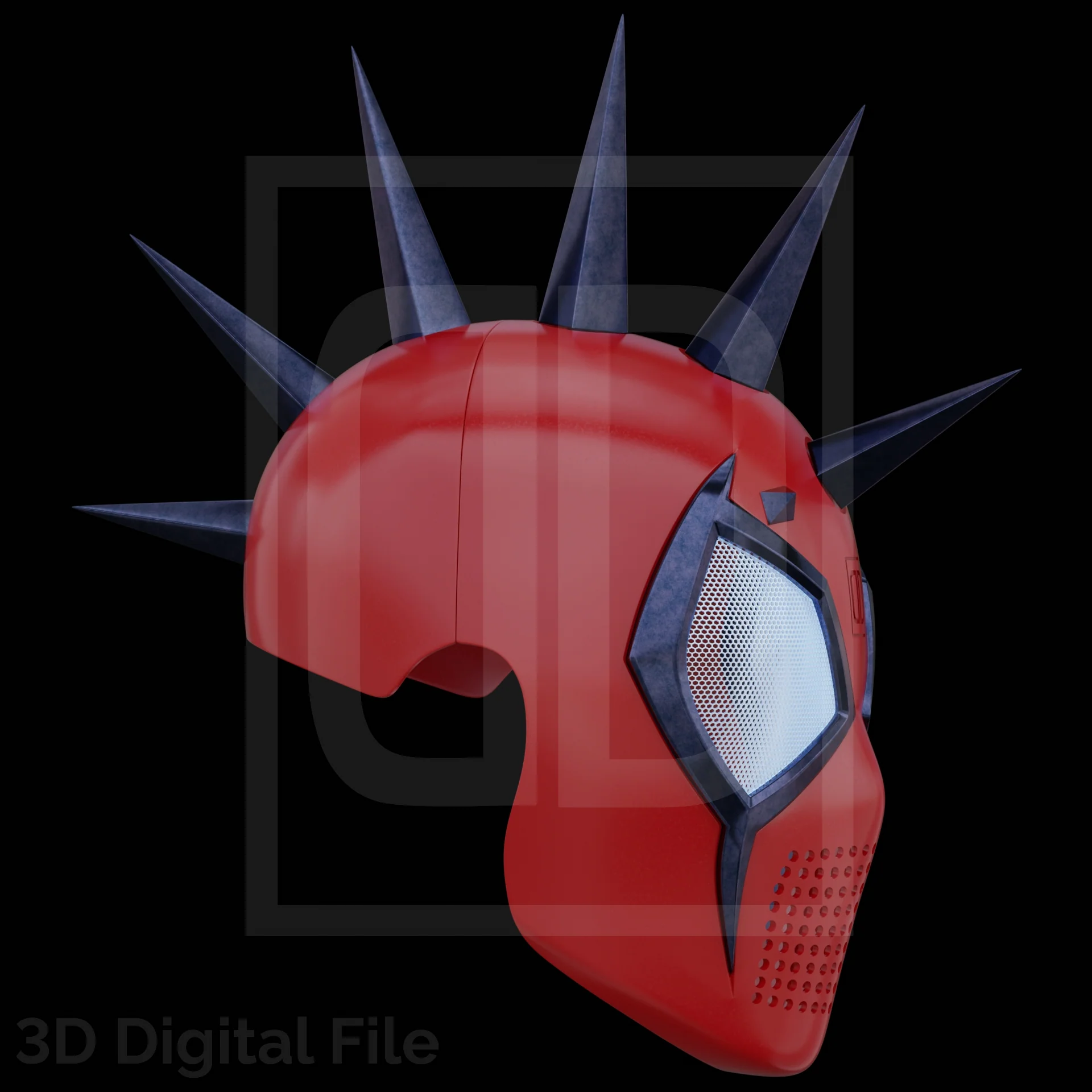 Webslinger Punk Champion Faceshell - 3D Model - Image 8