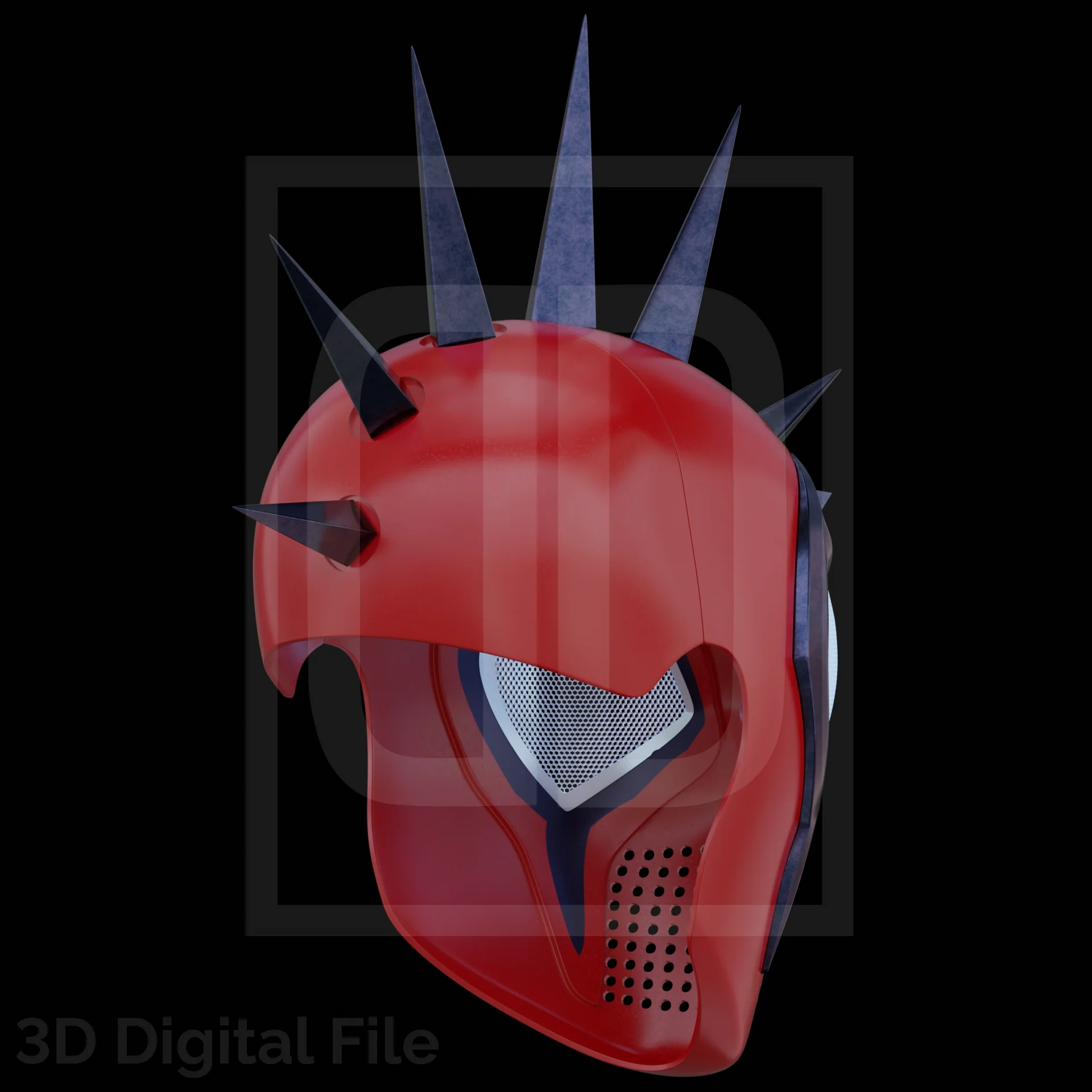 Webslinger Punk Champion Faceshell - 3D Model - Image 9