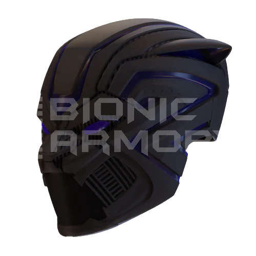 Dark Cat Shadow Helmet 3D Model - Image 2