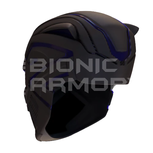 Dark Cat Shadow Helmet 3D Model - Image 4