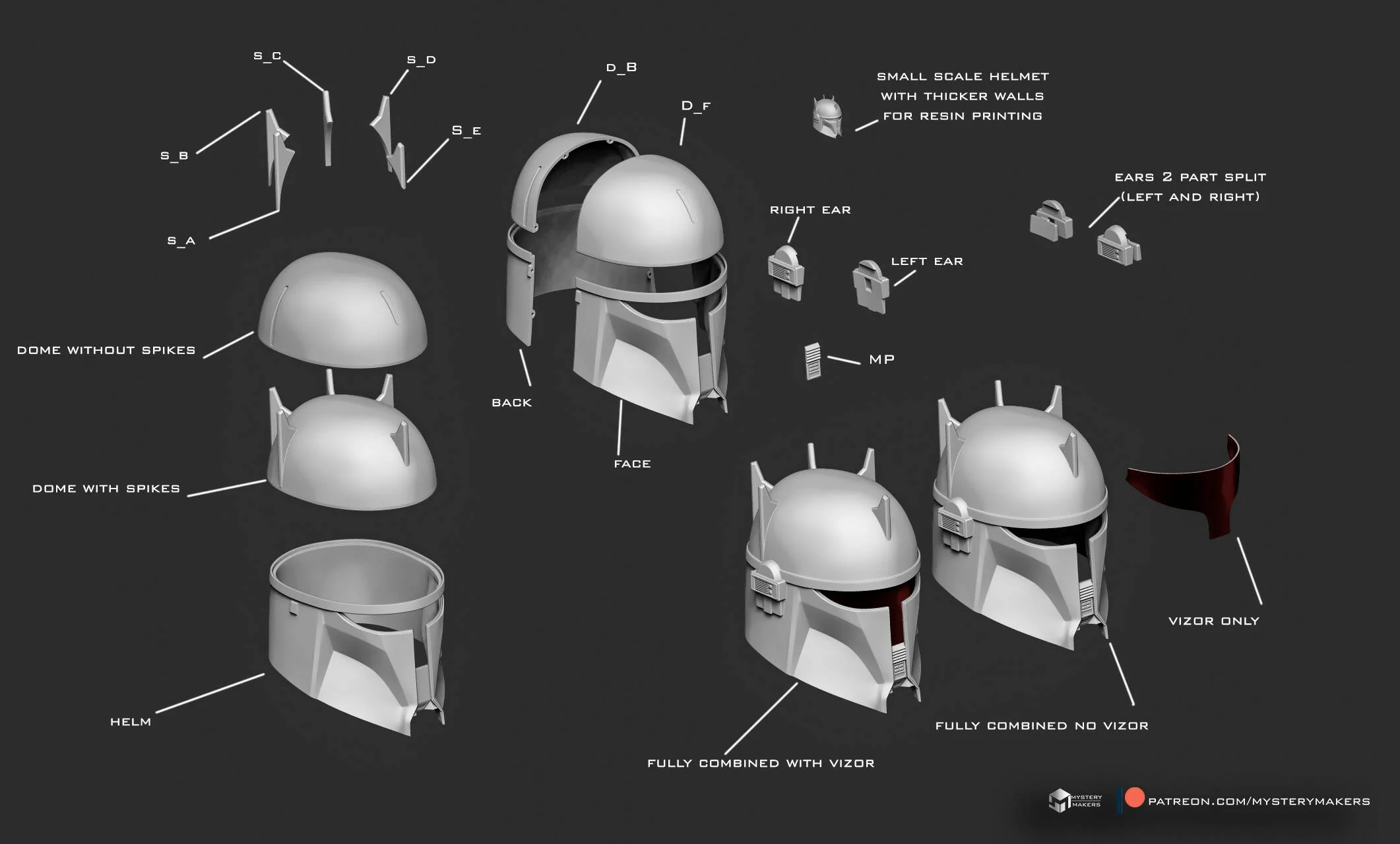 Dark space helmet - Image 3