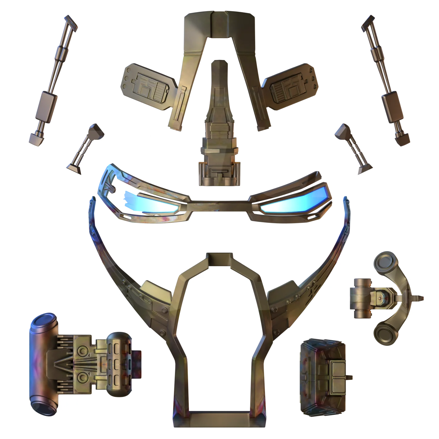 Destroyed Mark 50 3D Print Model - Image 3