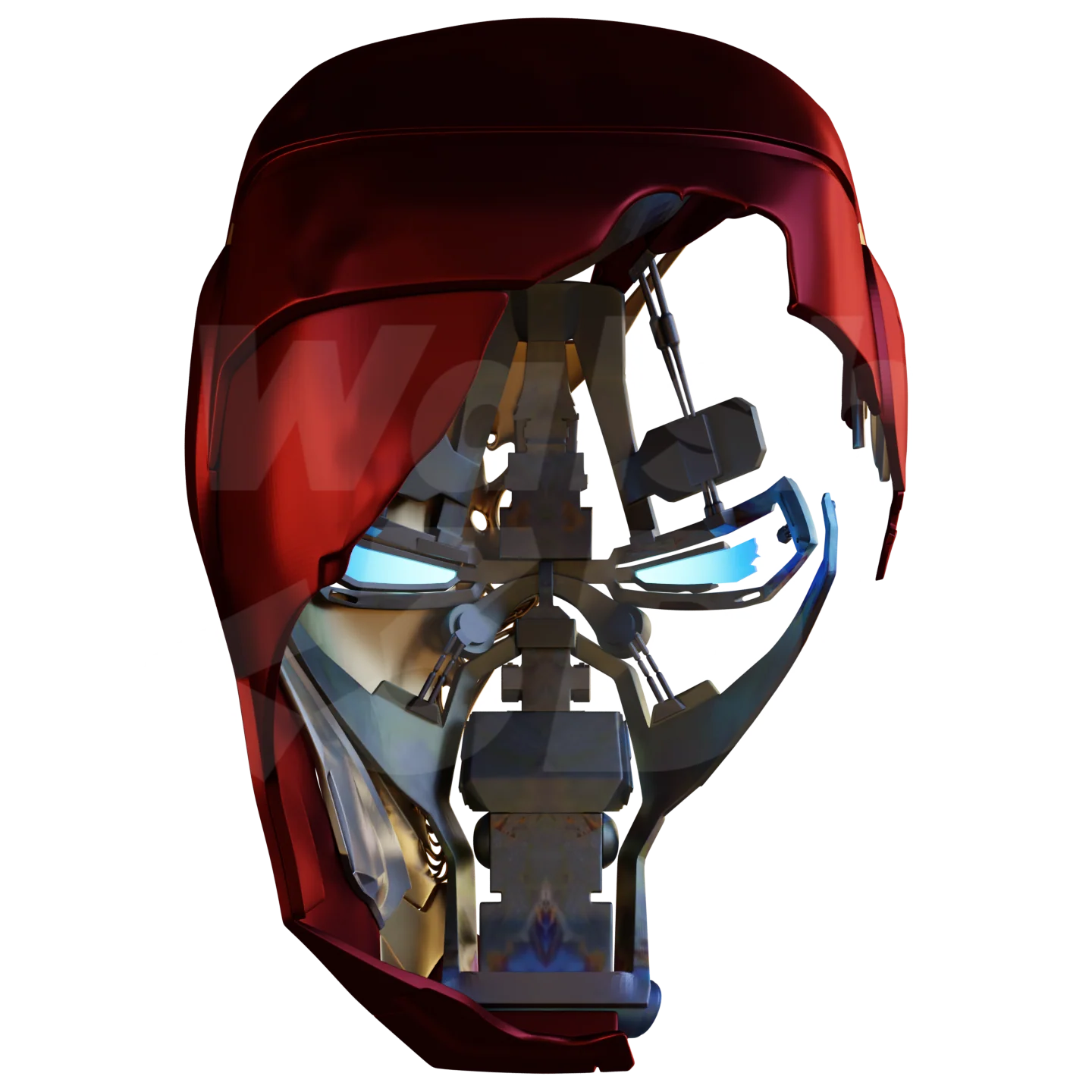 Destroyed Mark 50 3D Print Model - Image 7
