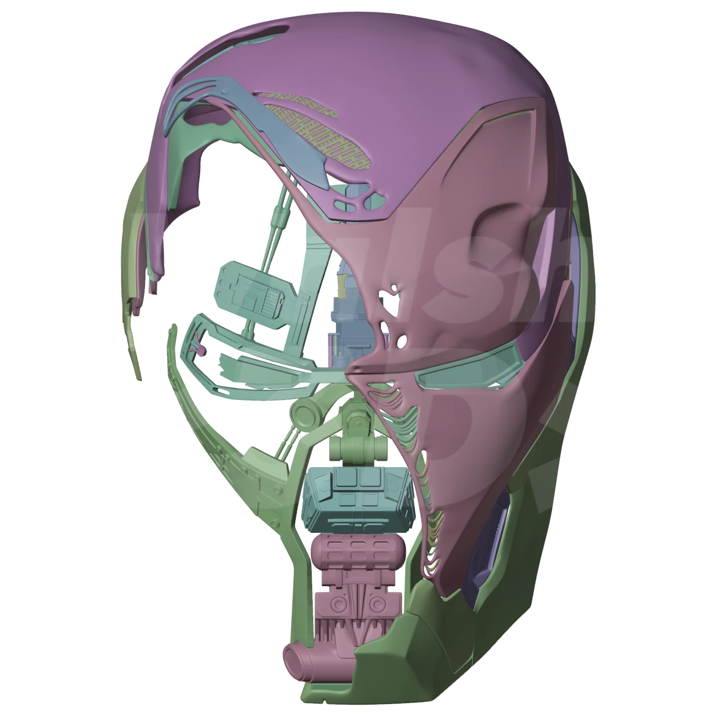 Destroyed Mark 50 3D Print Model - Image 8
