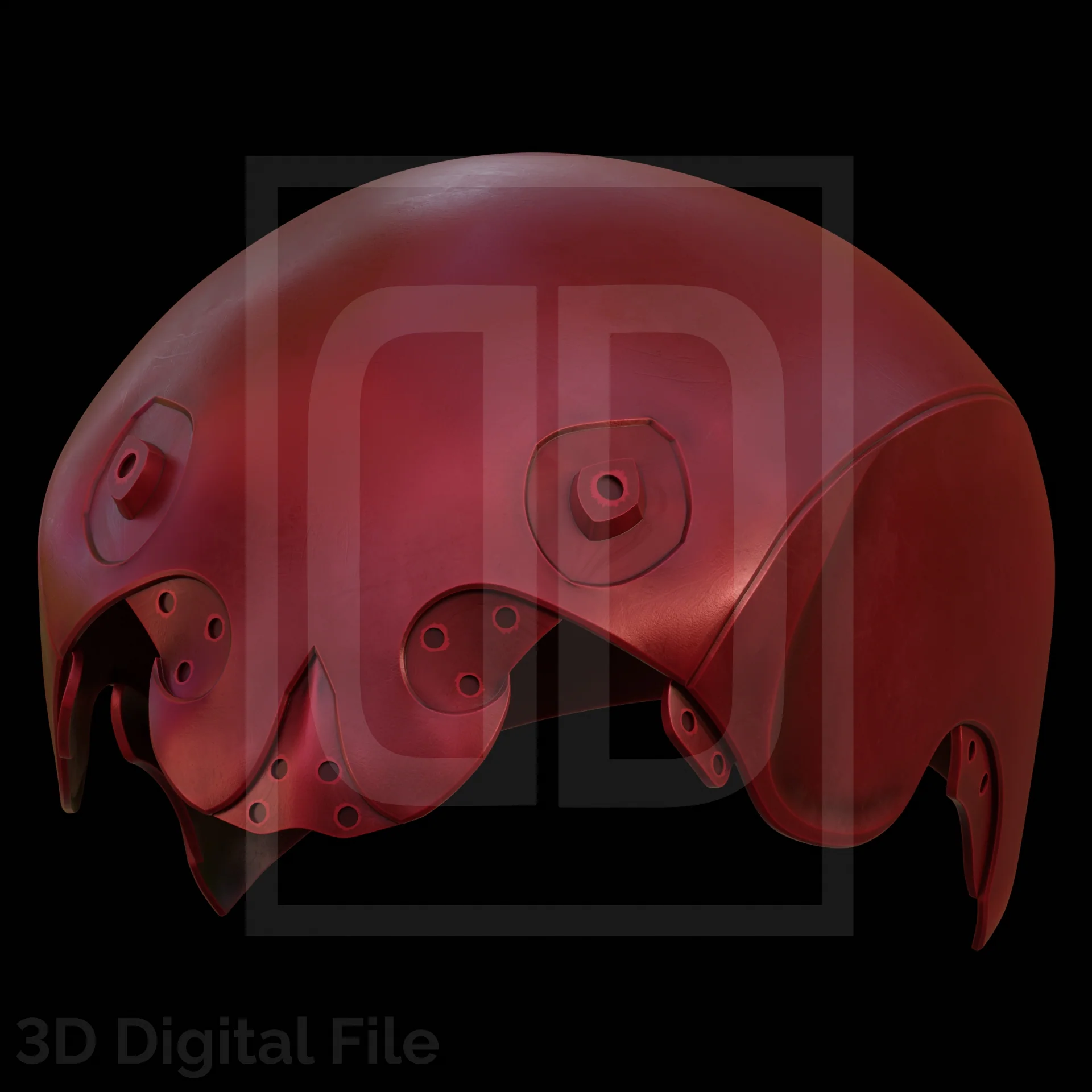 Devil Lawyer Flames Mask - MR Game 3D Model - Image 11