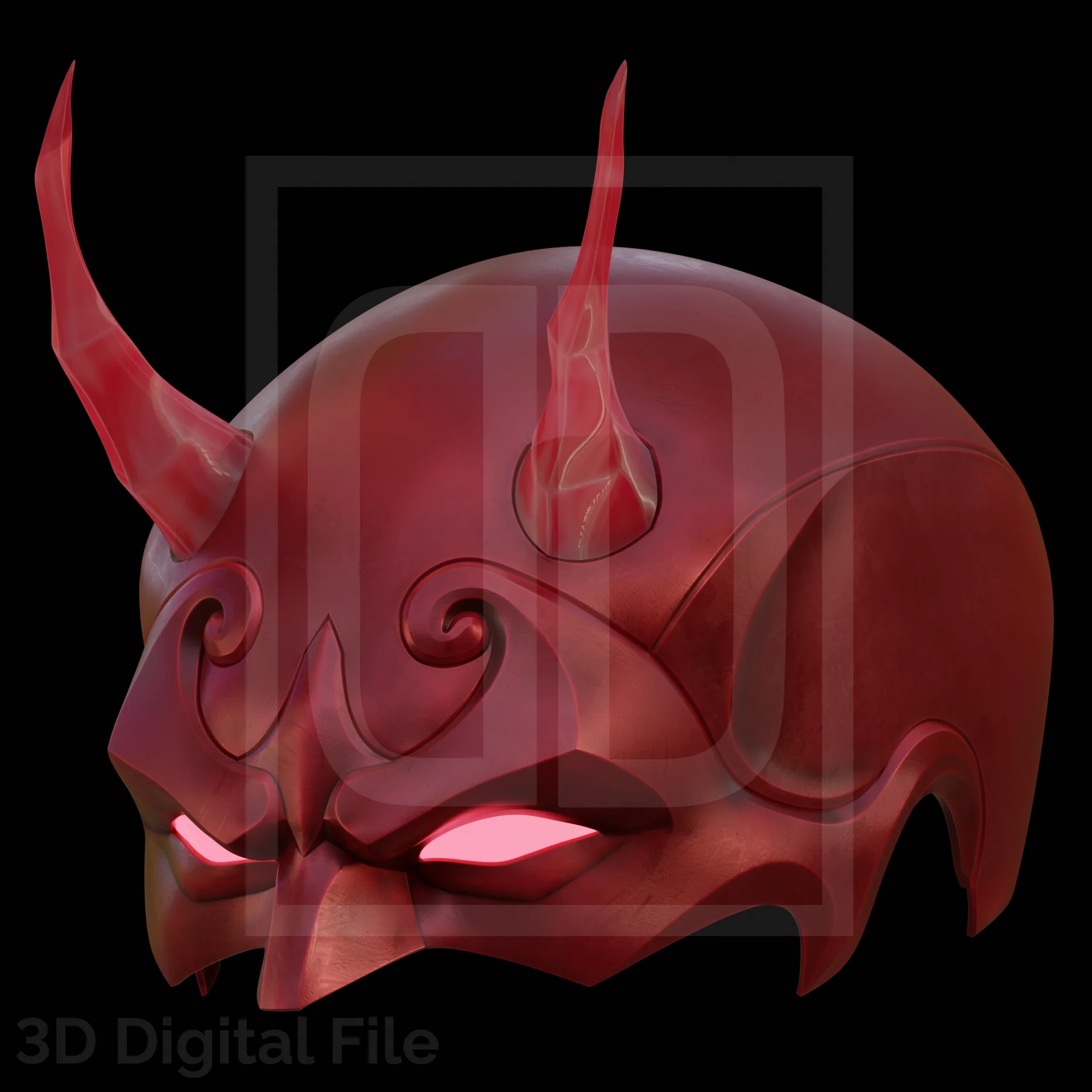 Devil Lawyer Flames Mask - MR Game 3D Model - Image 6