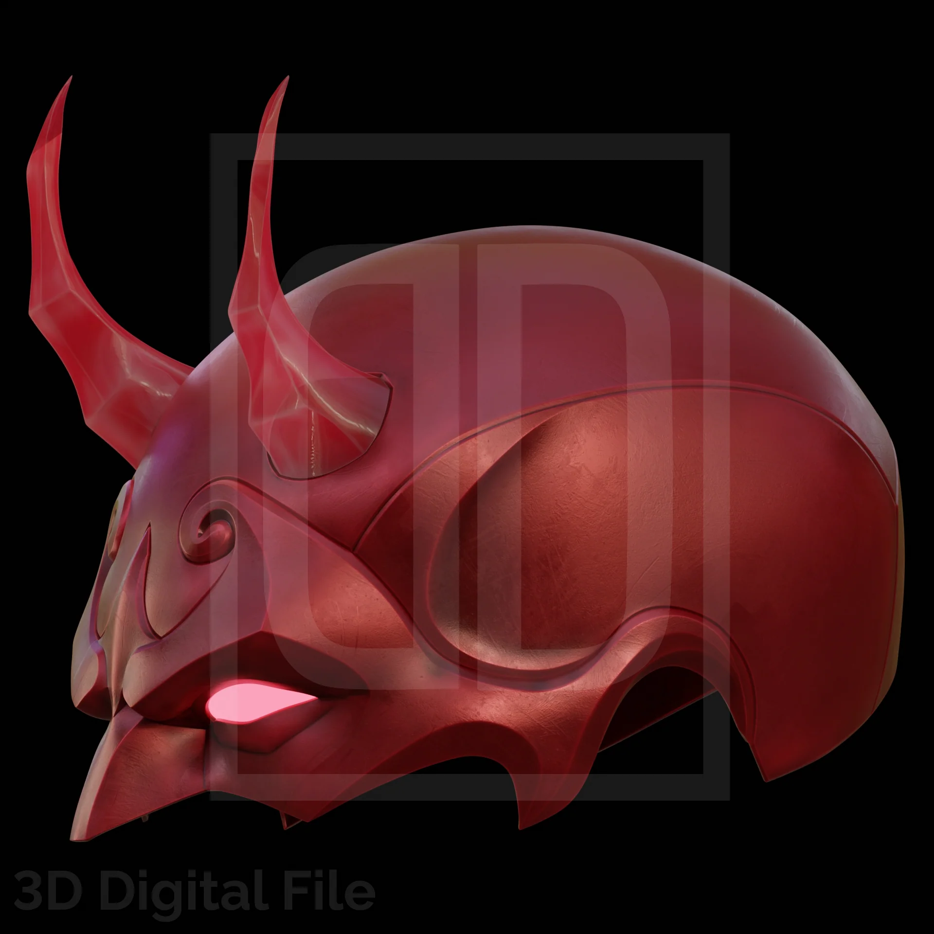 Devil Lawyer Flames Mask - MR Game 3D Model - Image 7