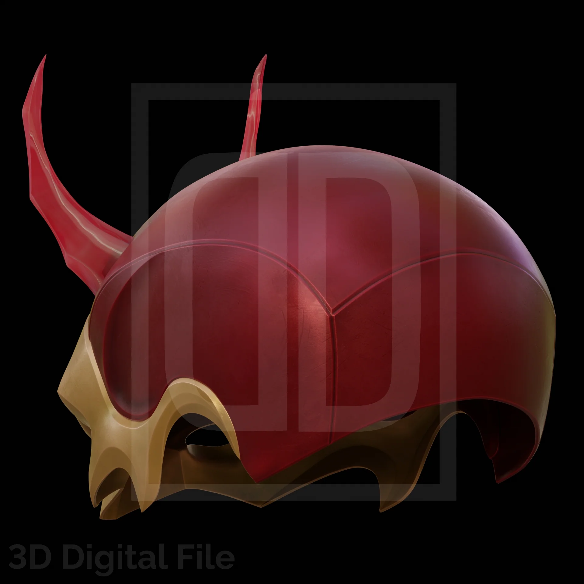 Devil Lawyer Flames Mask - MR Game 3D Model - Image 9