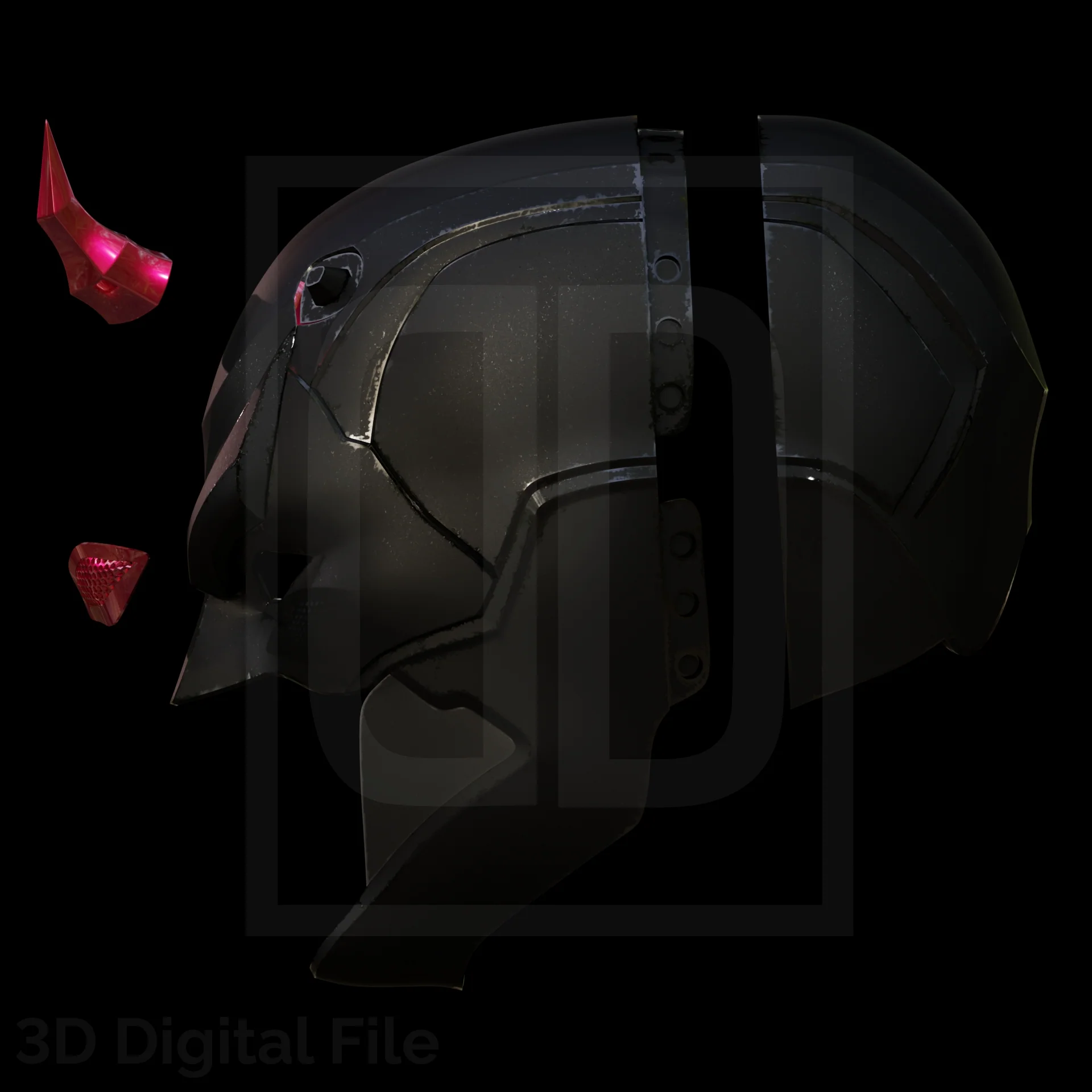Devil Lawyer Shadow Mask 3D Model - Image 2