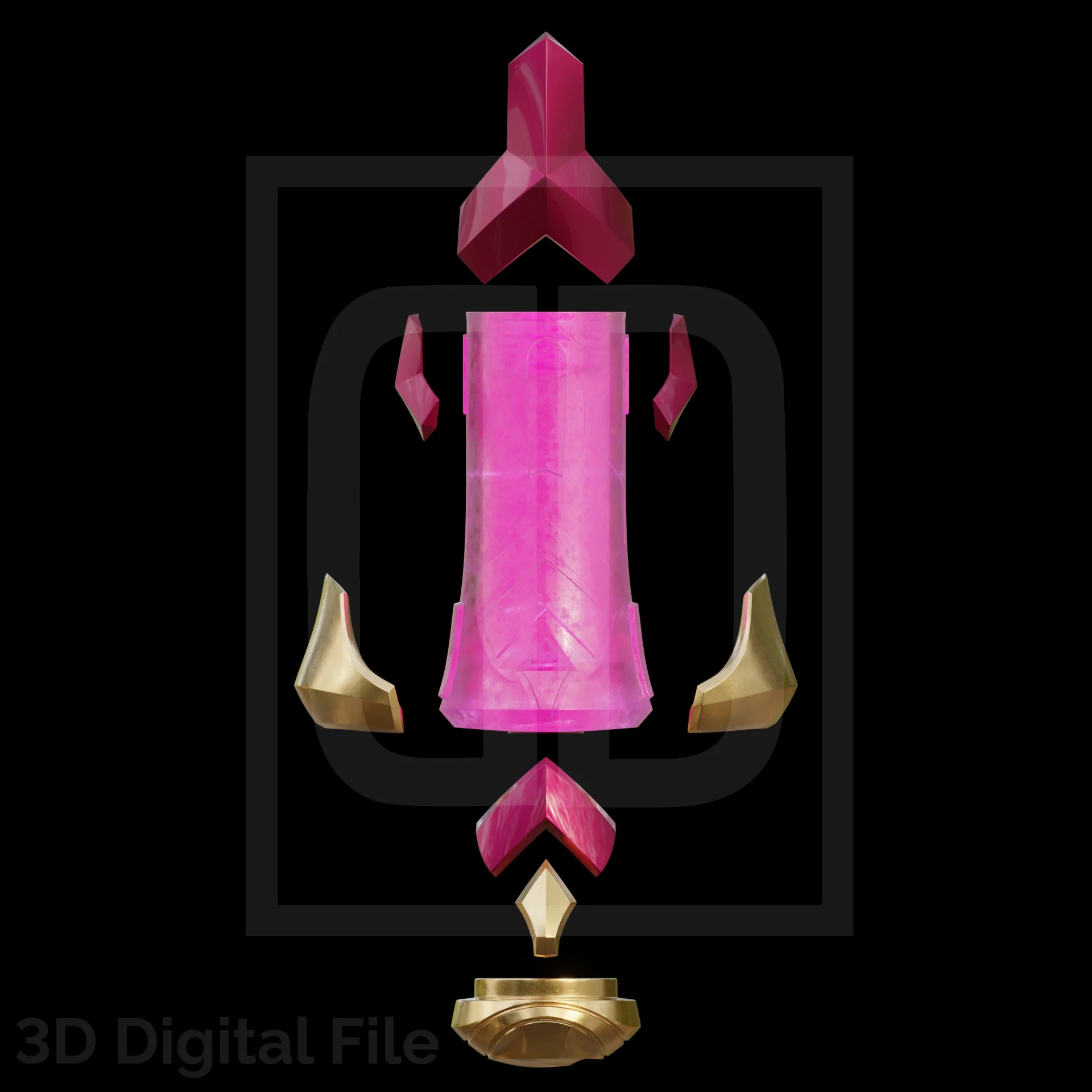Devil Nunchakus Modular - MR Game 3D Model - Image 5