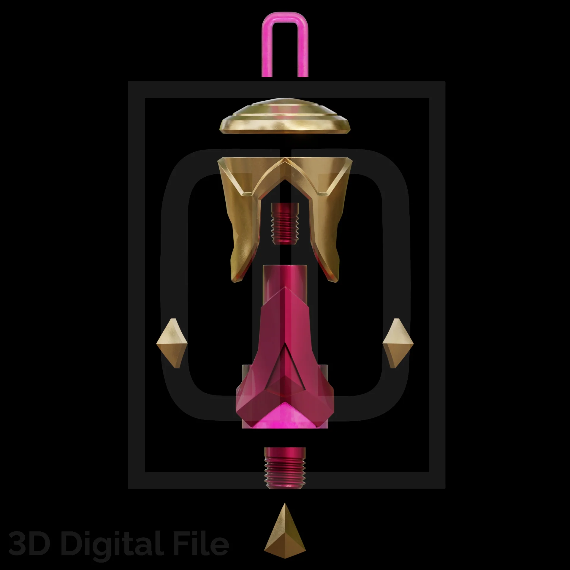 Devil Nunchakus Modular - MR Game 3D Model - Image 7