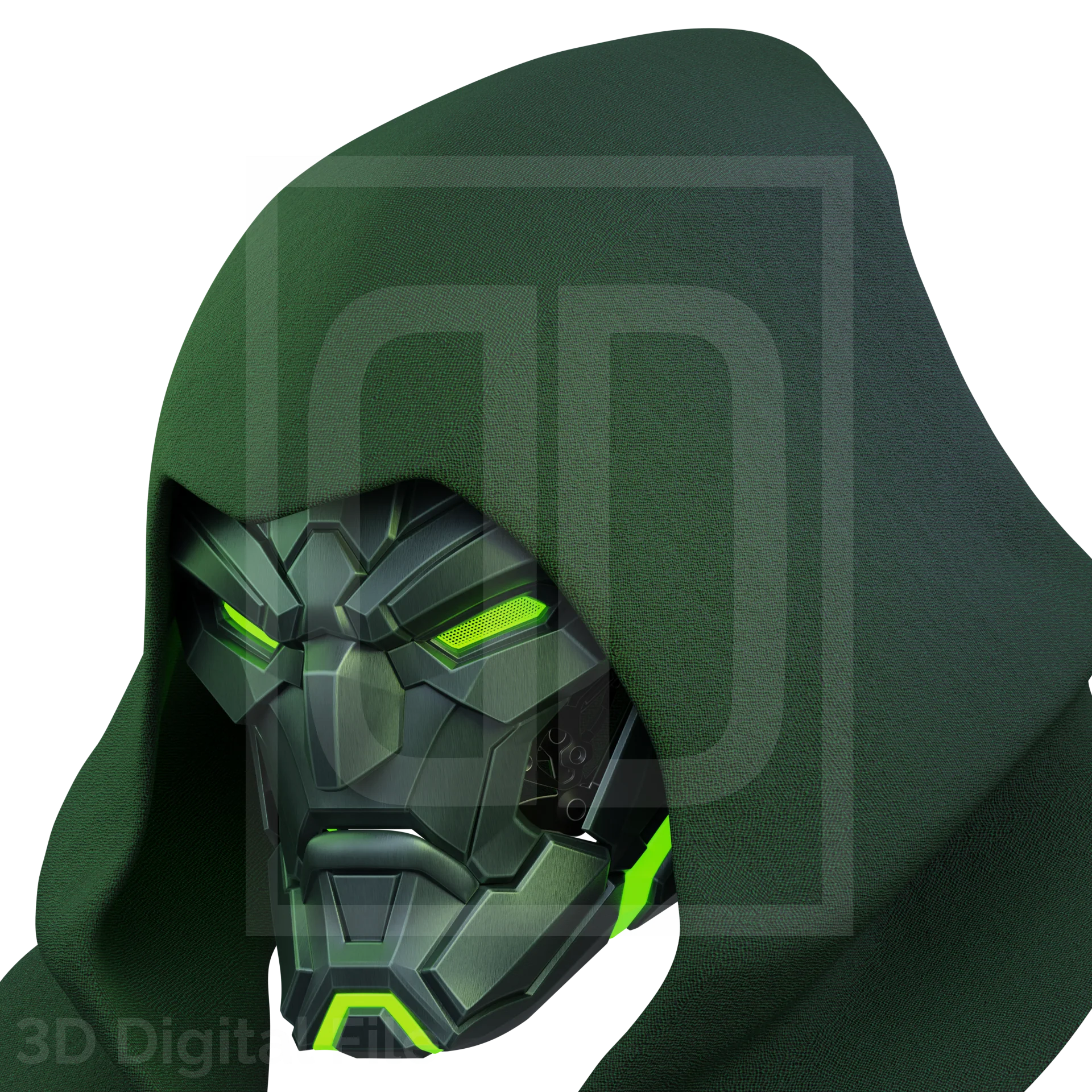 Doom 2099 Helmet - Marvel Rivals 3D model - Image 3