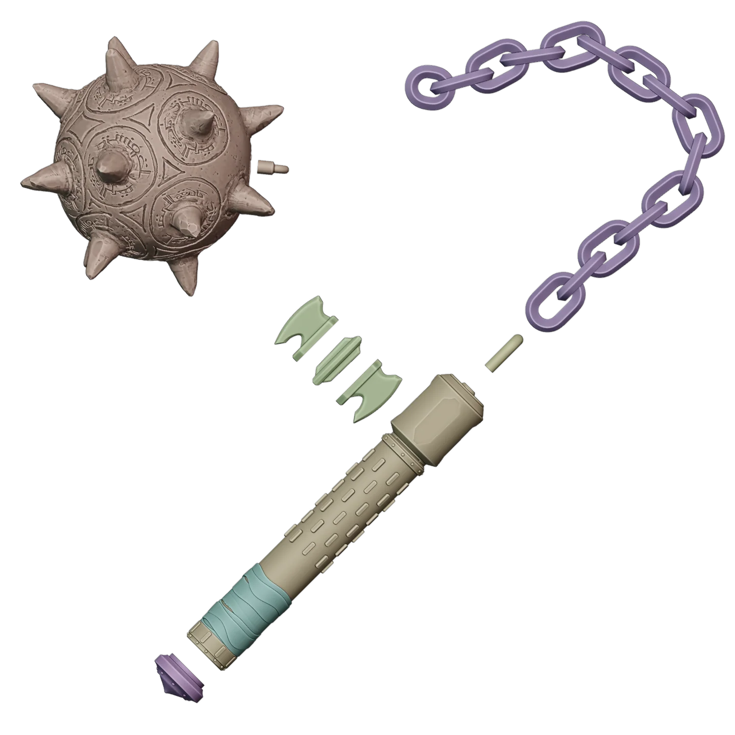 DOOM TDA Flail 3D File - Image 2