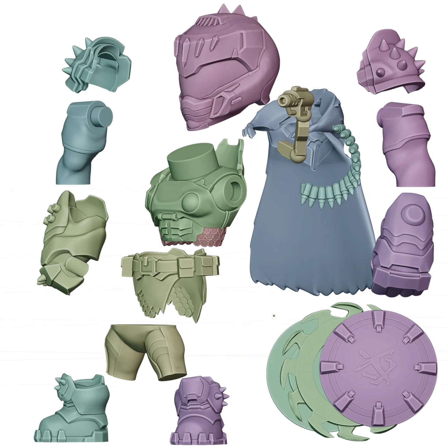 DOOM: The Dark Ages Slayer Mini Collectible Figure 3D File - Image 2