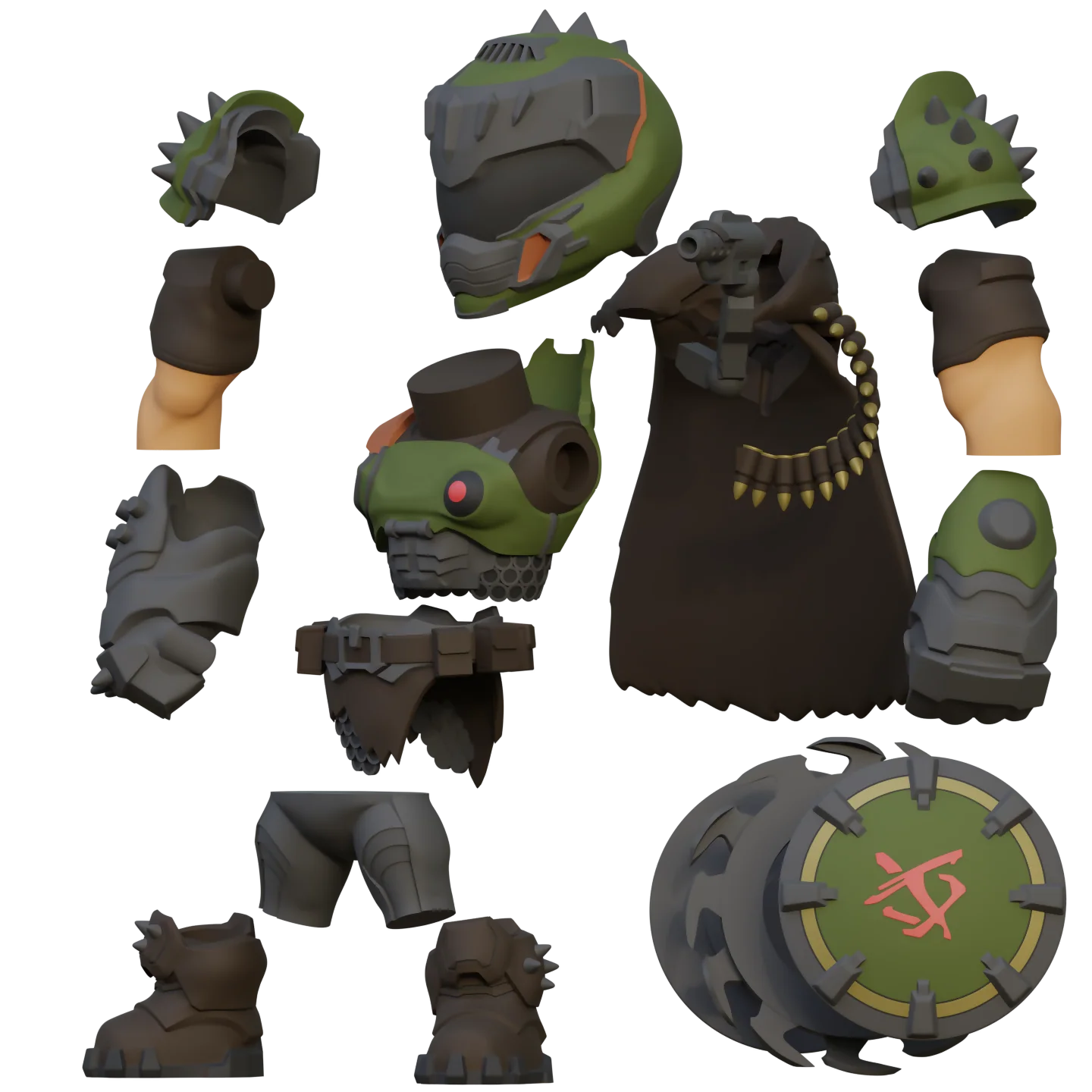 DOOM: The Dark Ages Slayer Mini Collectible Figure 3D File - Image 8