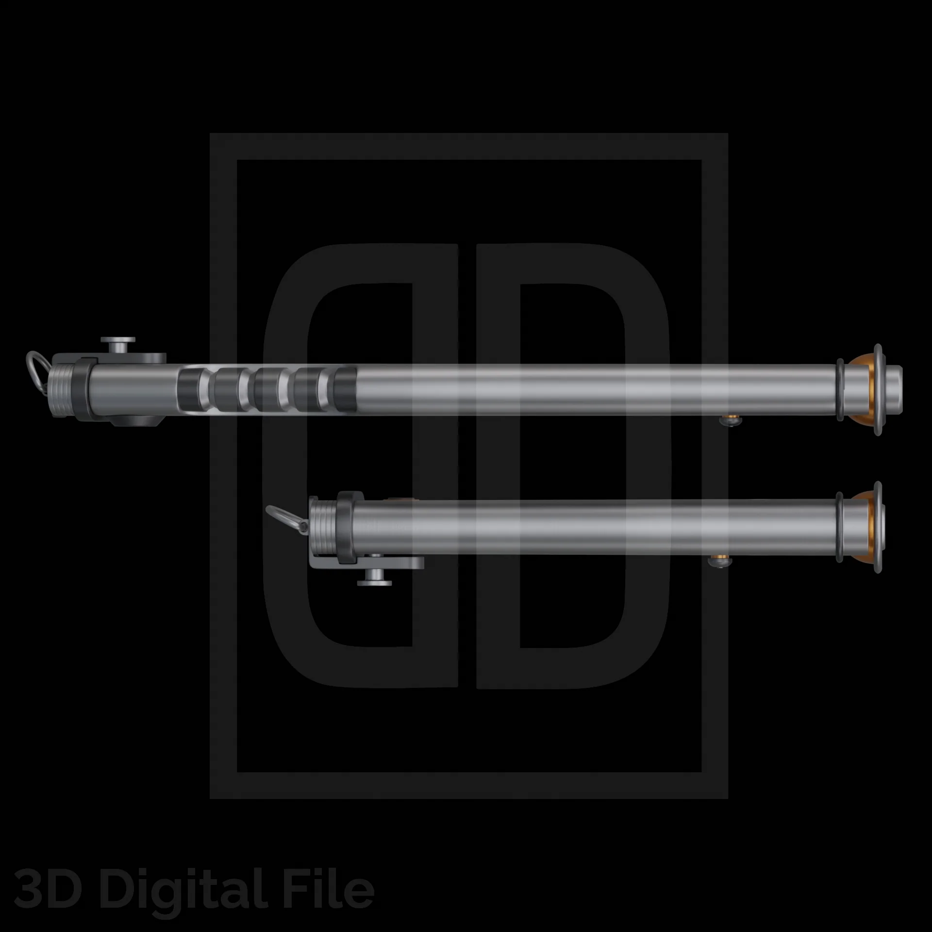 Double White Laser Swords - Star Wars 3D Models - Image 6