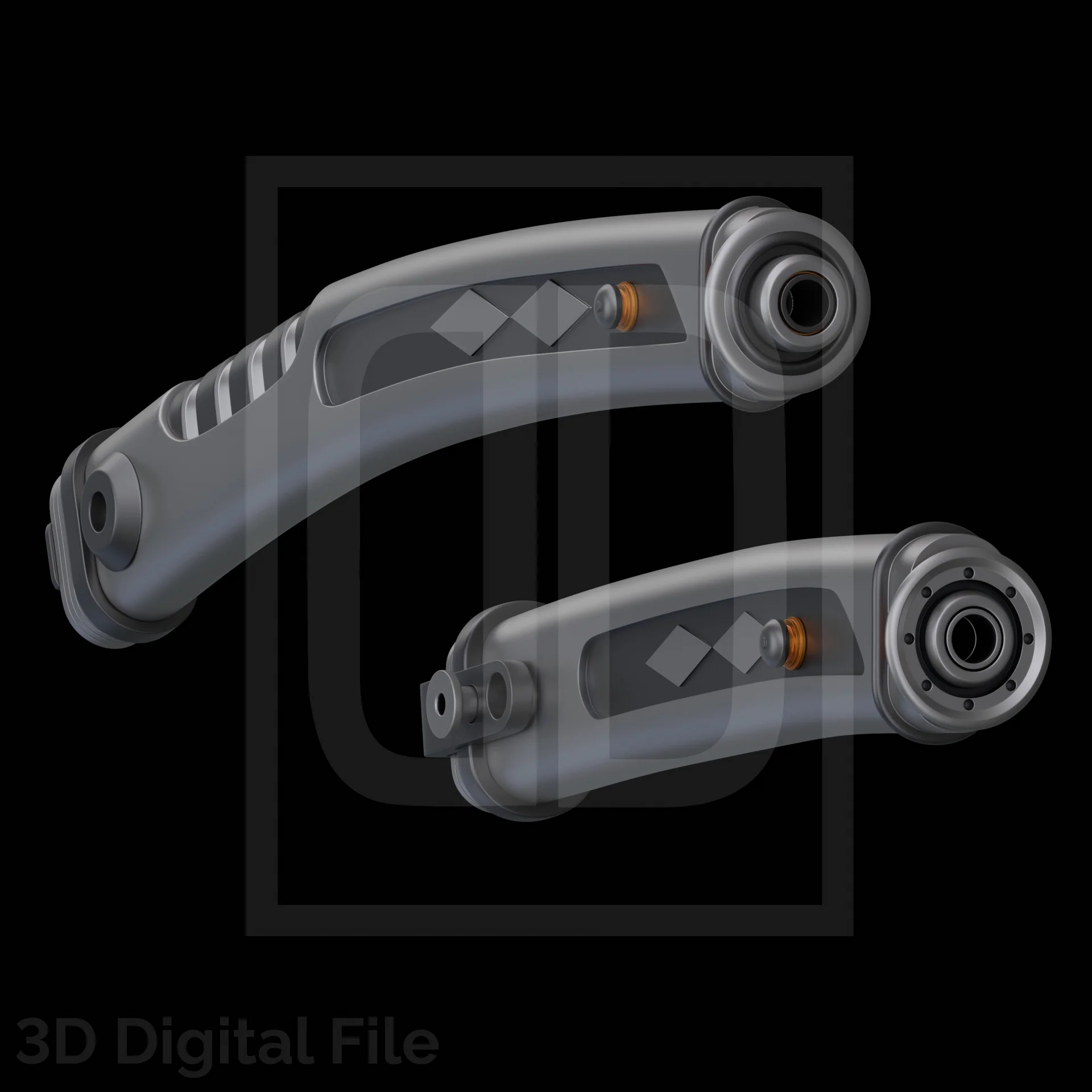 Double White Laser Swords - Star Wars 3D Models - Image 7