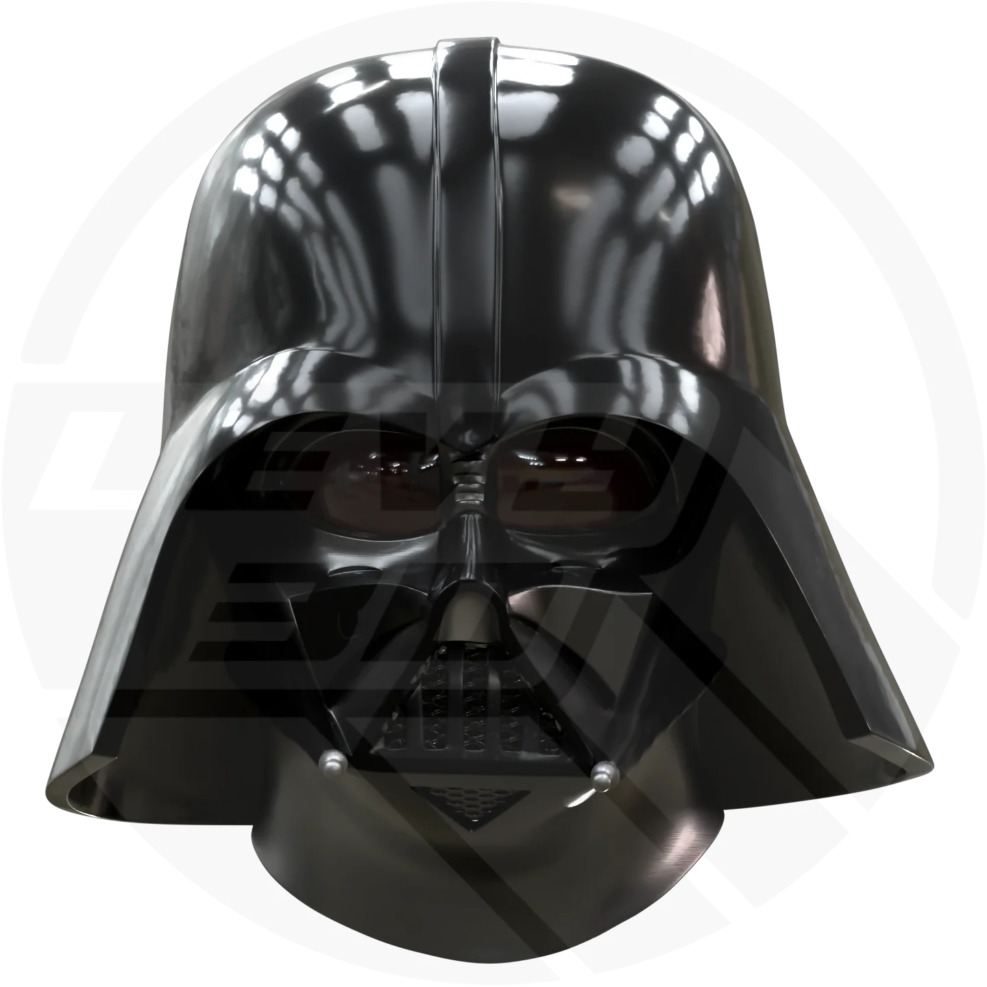 Episode 4 Black Space Villain Helmet 3D Model - Image 8
