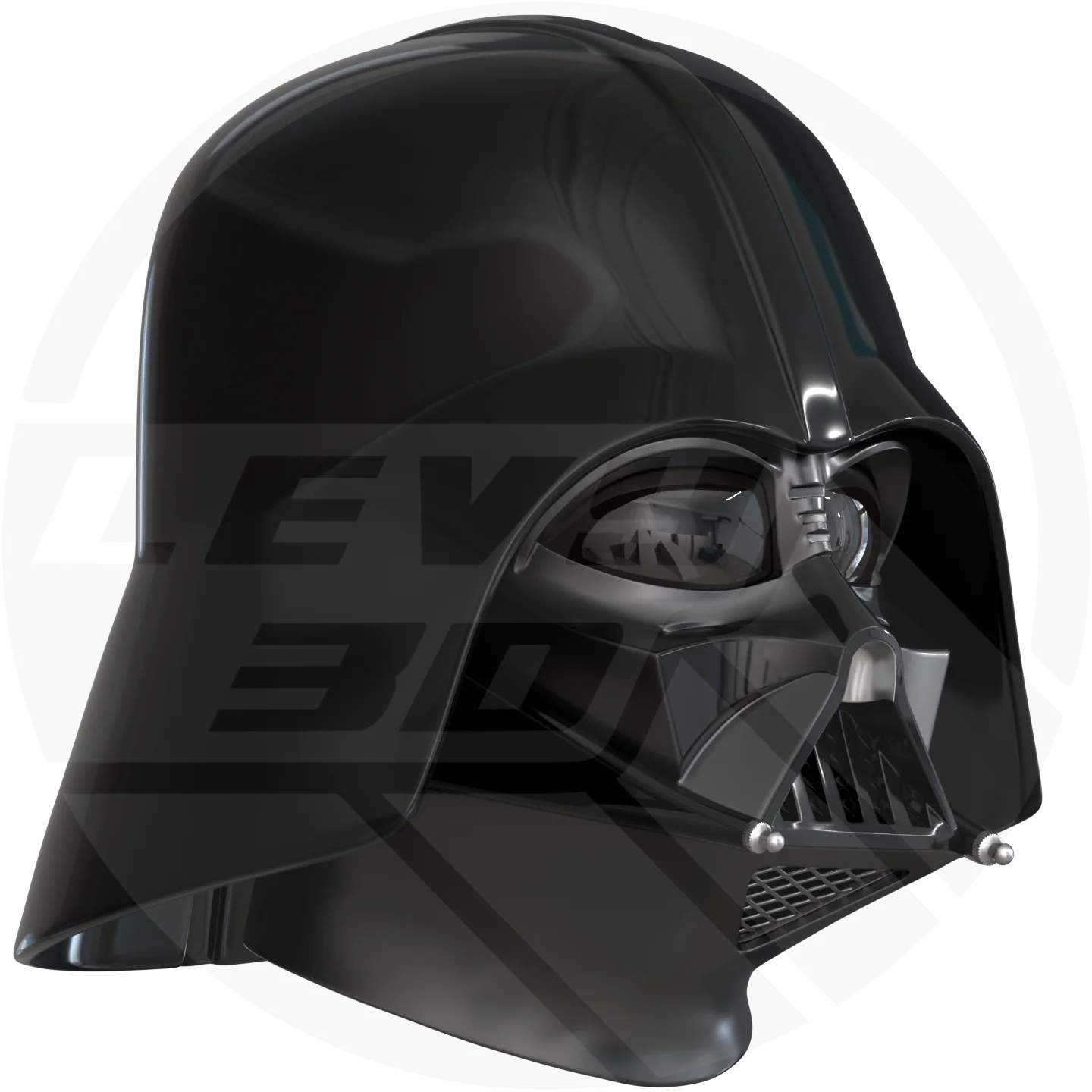 ESB evil dark space wizard Helmet 3D model - Image 3
