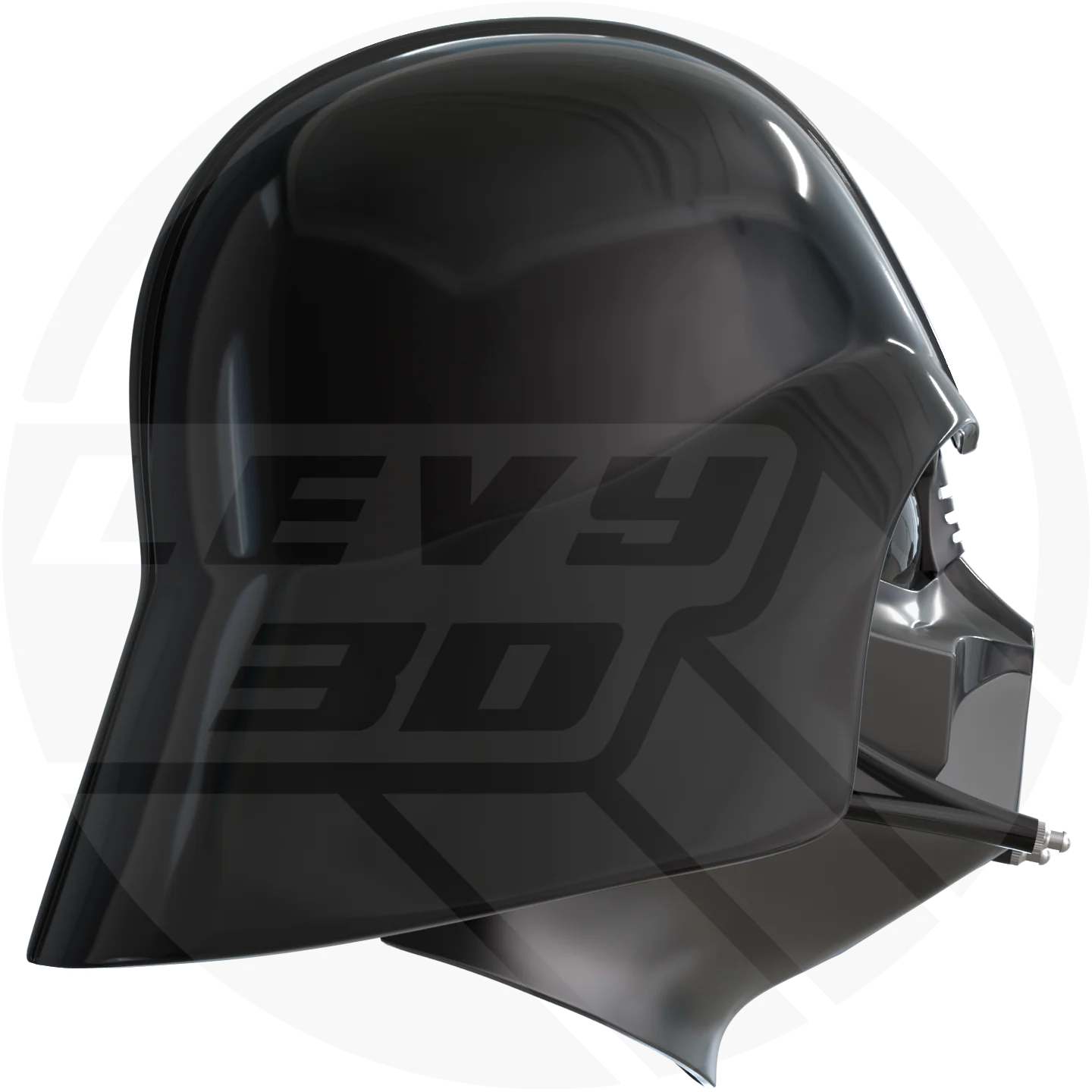 ESB evil dark space wizard Helmet 3D model - Image 4