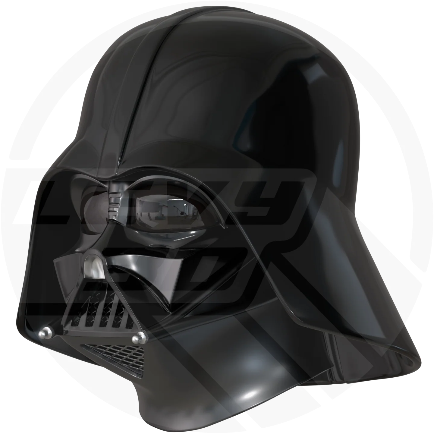 ESB evil dark space wizard Helmet 3D model - Image 8