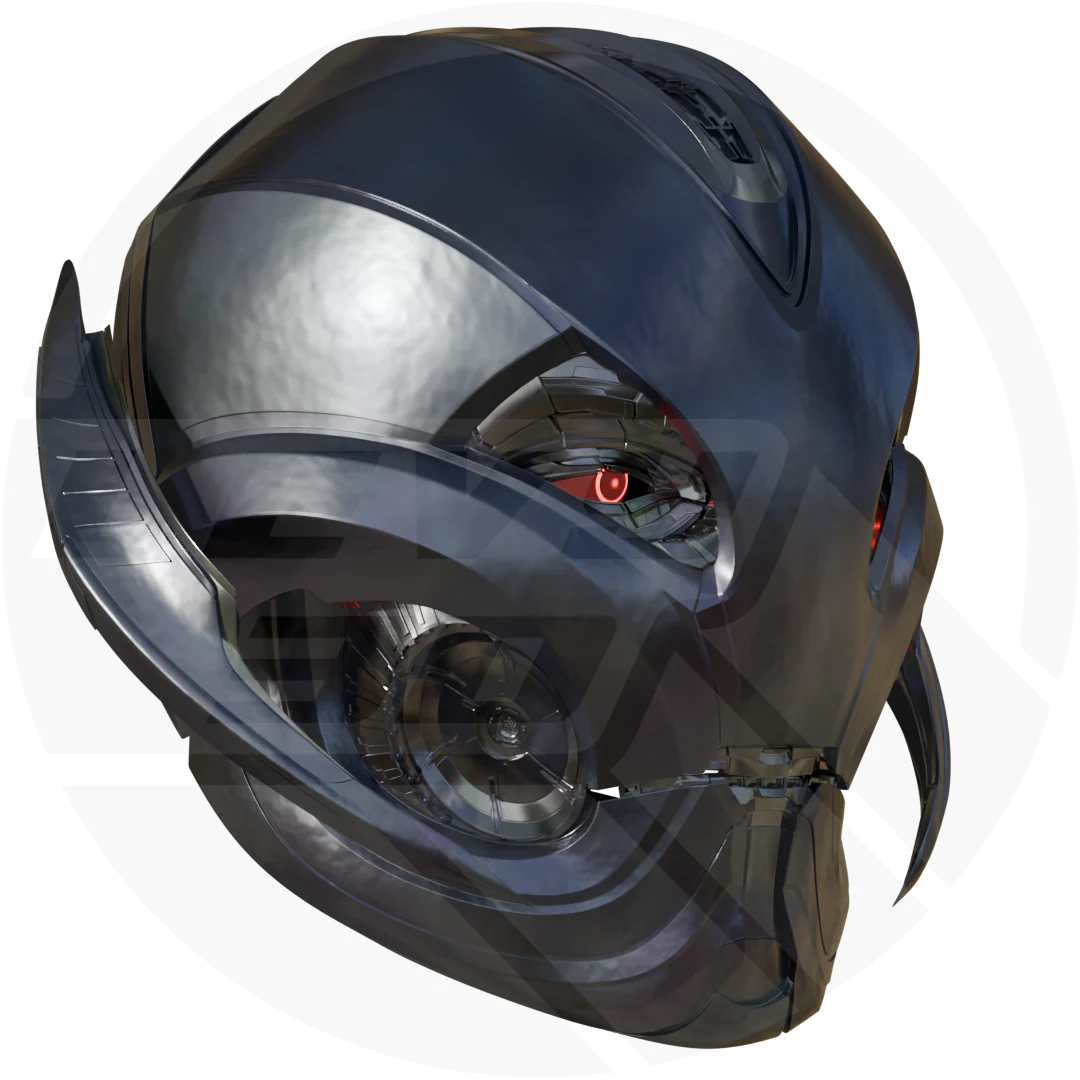 evil ai robot tron Prime Helmet 3D model - Image 3