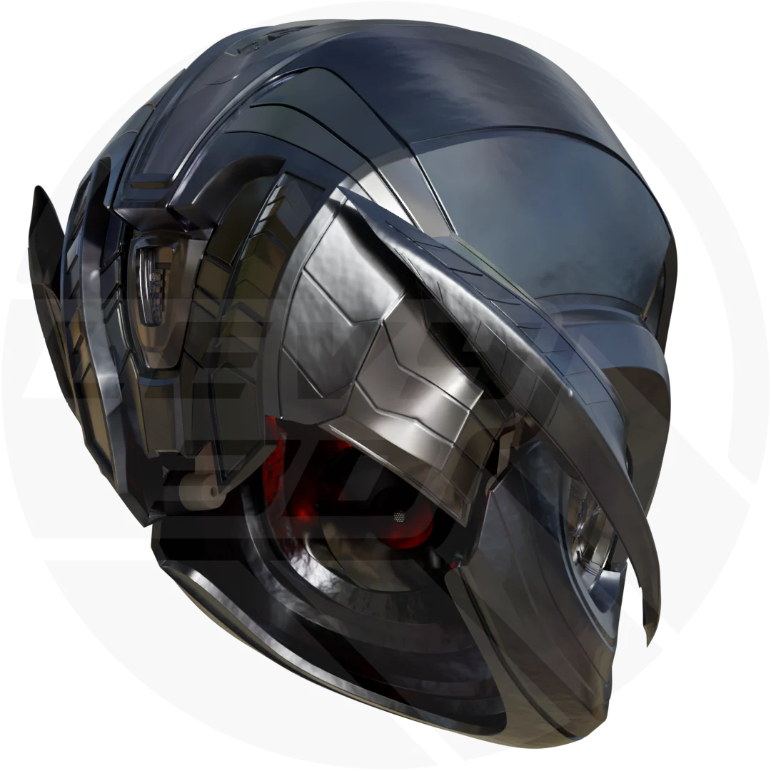 evil ai robot tron Prime Helmet 3D model - Image 4