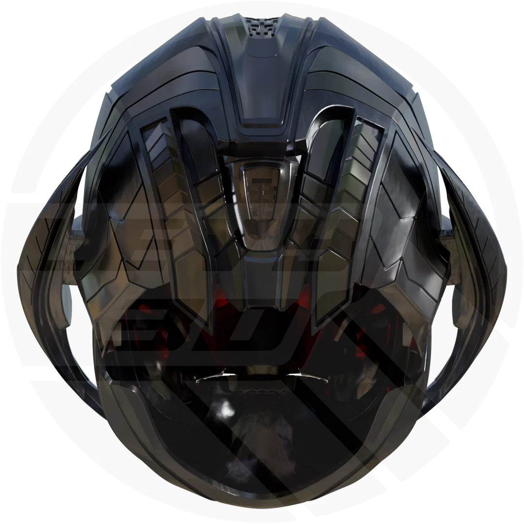evil ai robot tron Prime Helmet 3D model - Image 5