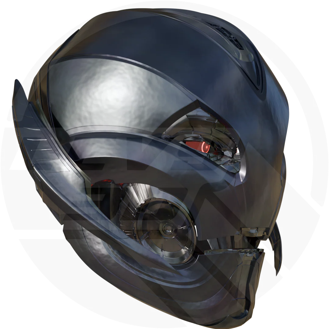 evil ai robot tron Prime Helmet 3D model - Image 7
