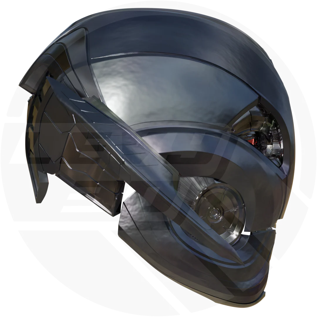 evil ai robot tron Prime Helmet 3D model - Image 8
