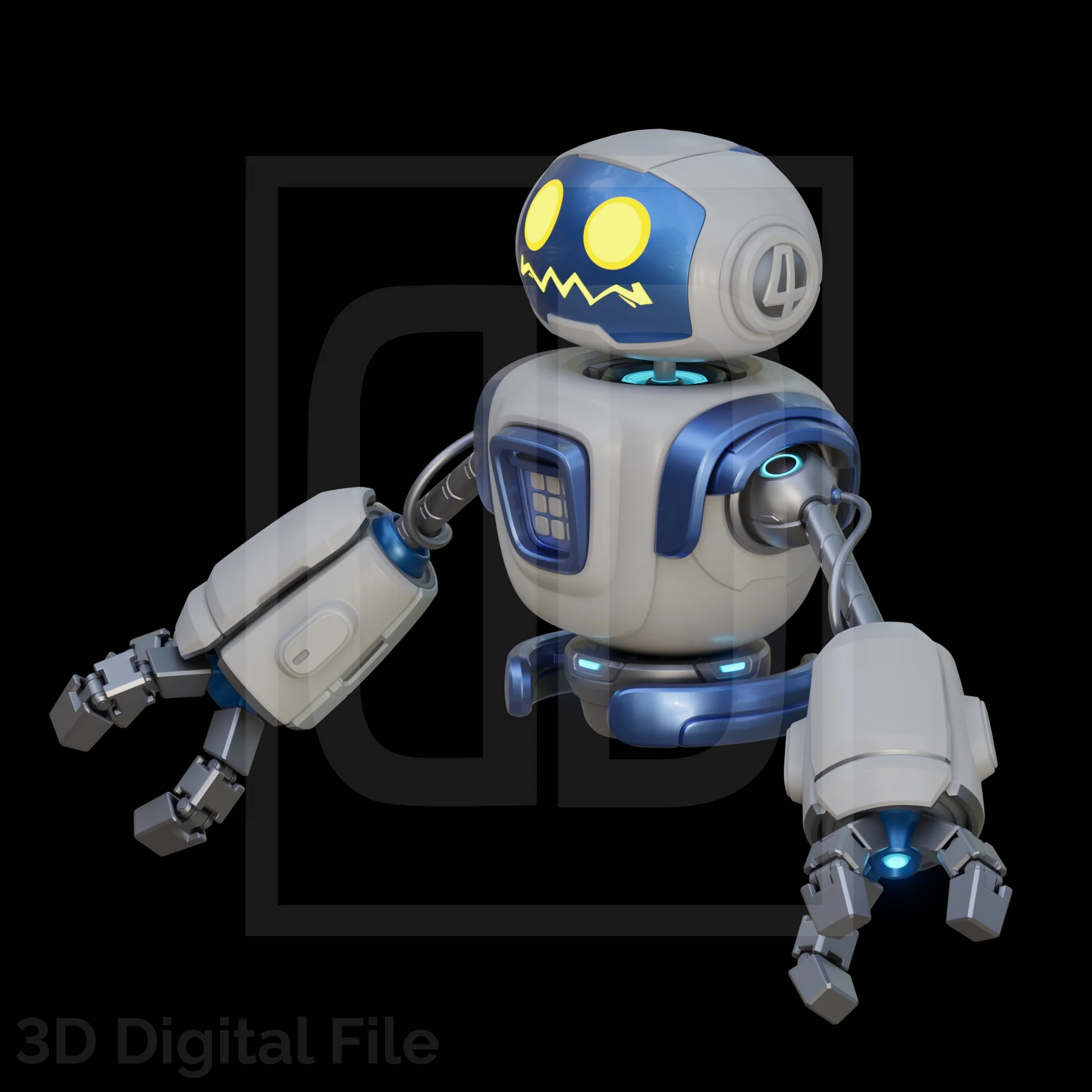 Fantastic Robot - MR Game 3D Model - Image 5